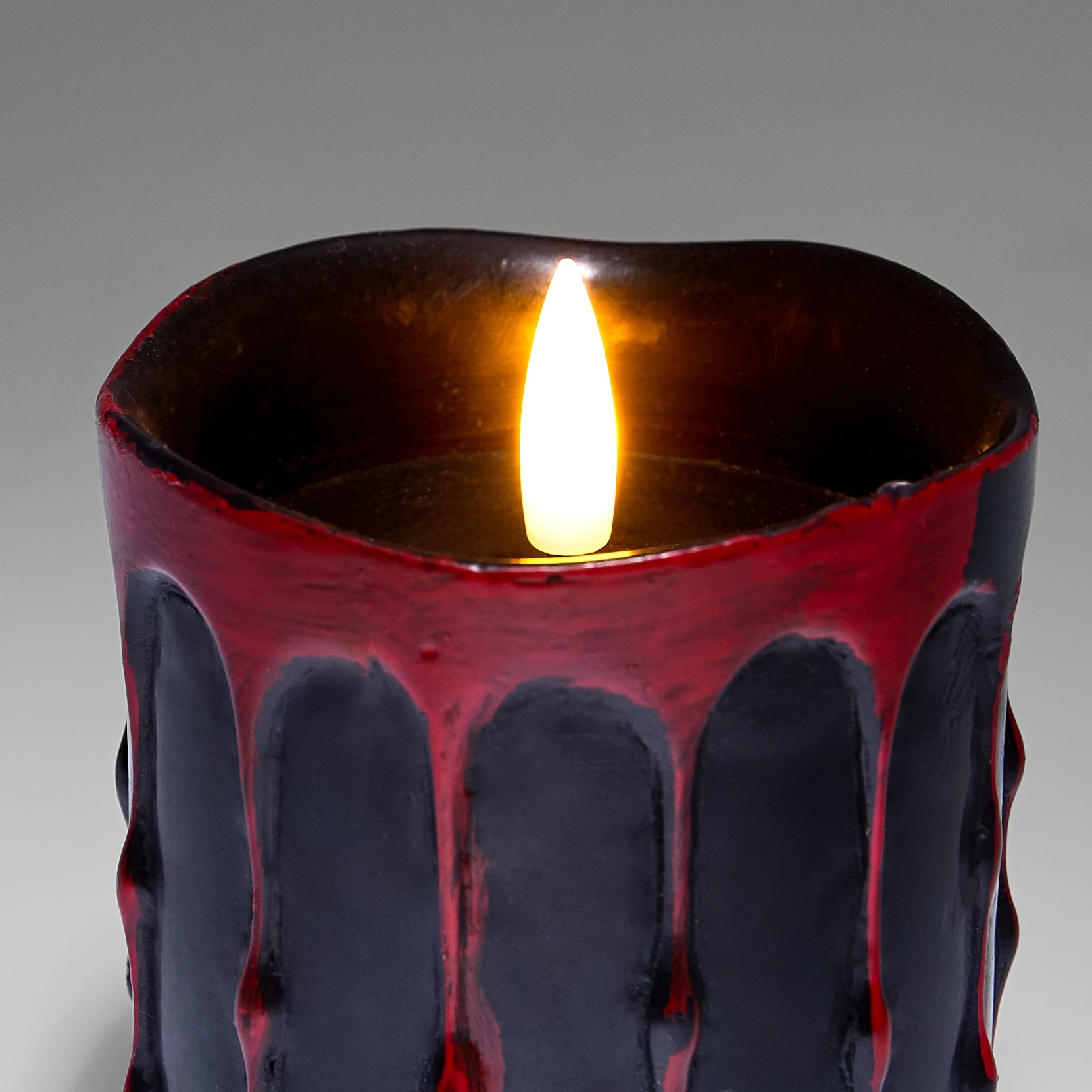 5 Halloween Dripping Wax LED Candle Set, 5 of 9