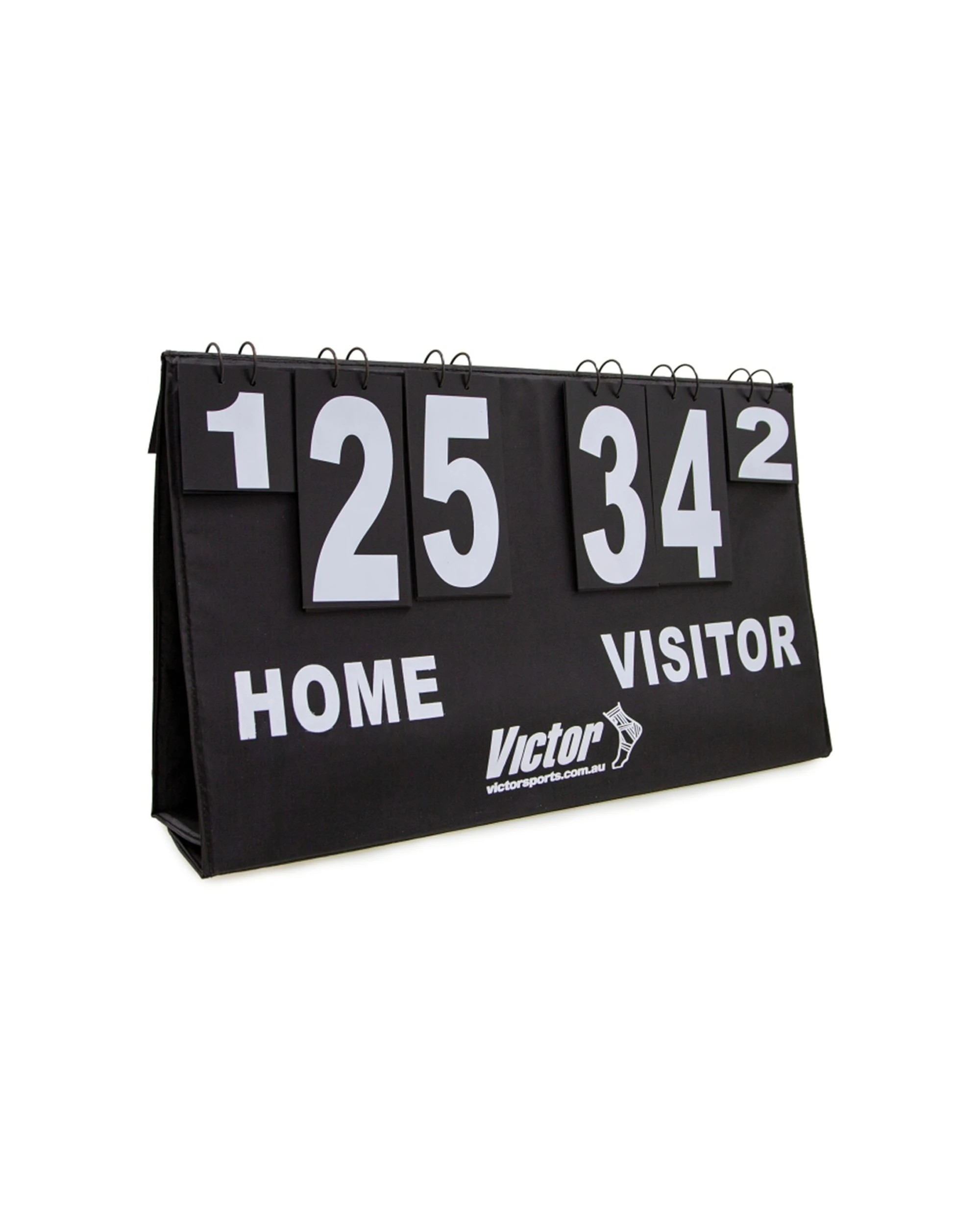 1 Victor Sports Scoreboard Multipurpose Flip Top Home Visitors Scores 70x40cm - Black, 1 of 5
