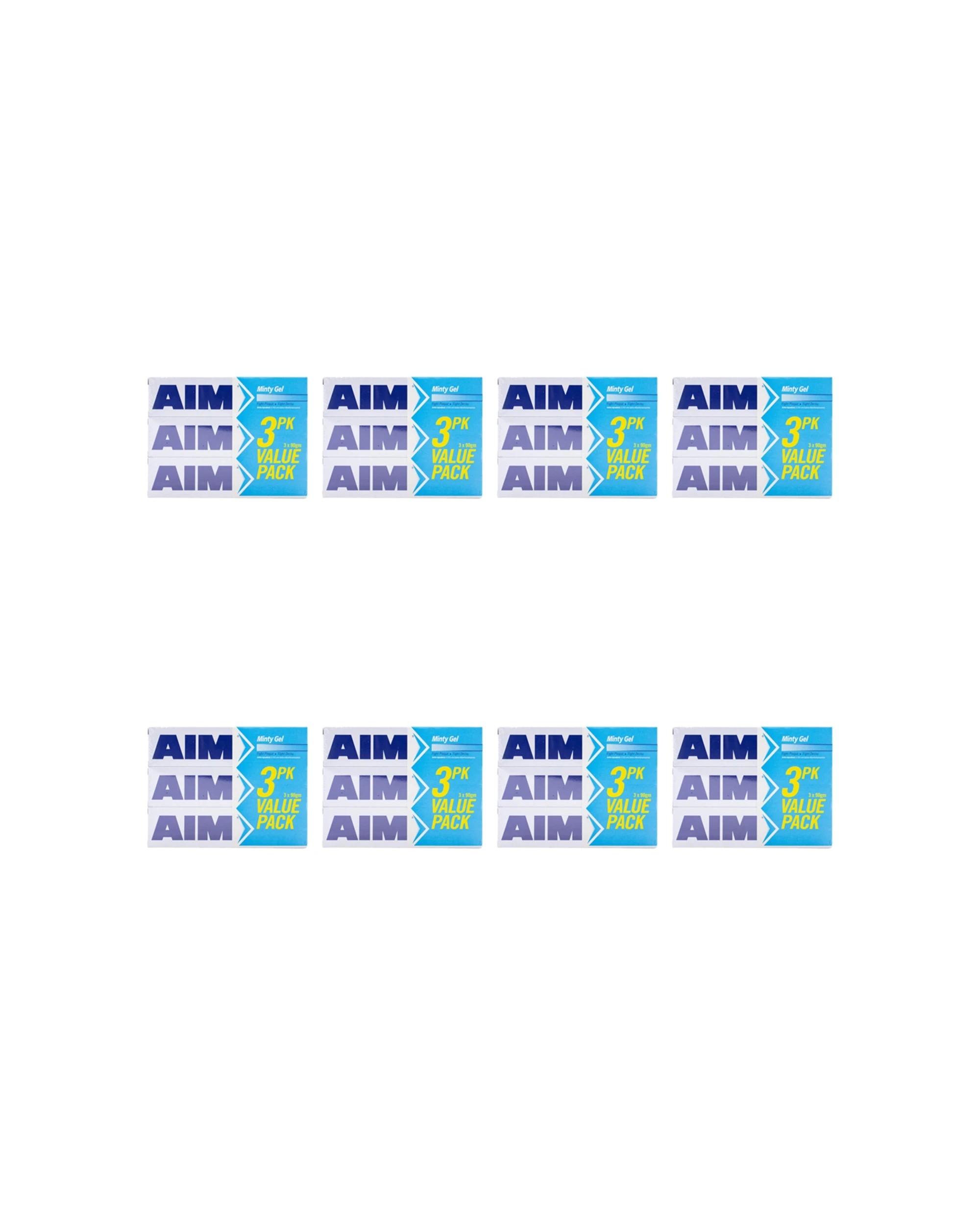 1 Aim 24pc Fluoride Toothpaste Tube Minty Gel Dental Oral Care Pack 90g - Multi, 1 of 4