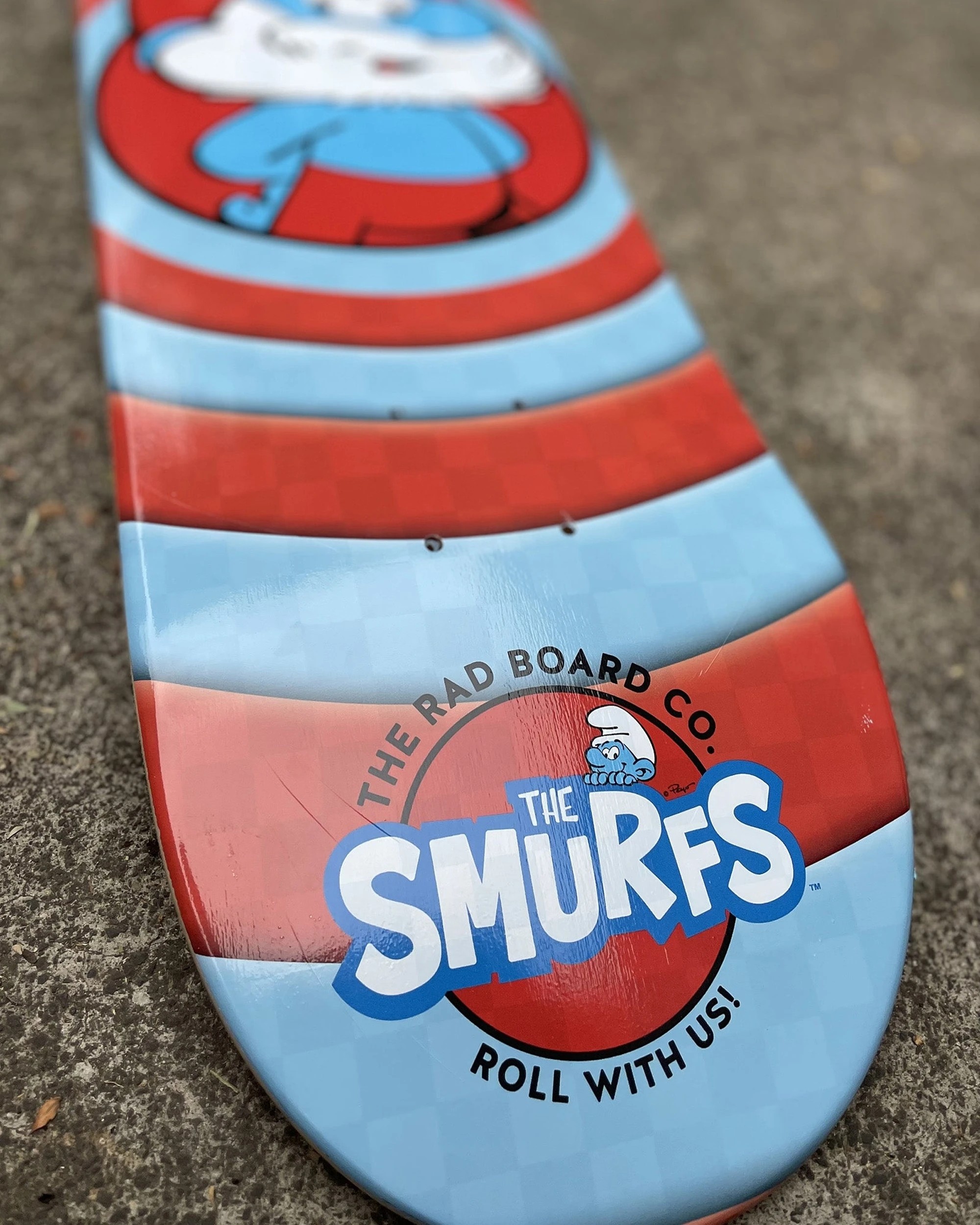5 Rad Board Co Smurfs Skateboard Deck Papa Smurf Birch Wood 8 Inch - Multi, 5 of 6