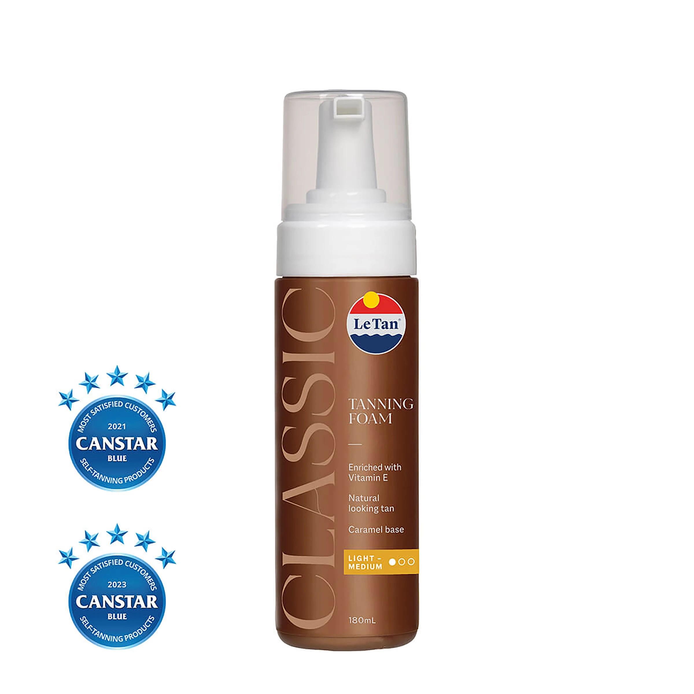 3 Le Tan Classic Self Tanning Foam 180ml - Light Medium, 3 of 5