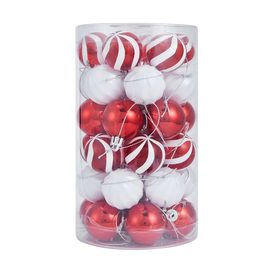 1 36 Pack 4cm Candy Cane Baubles, 1 of 7