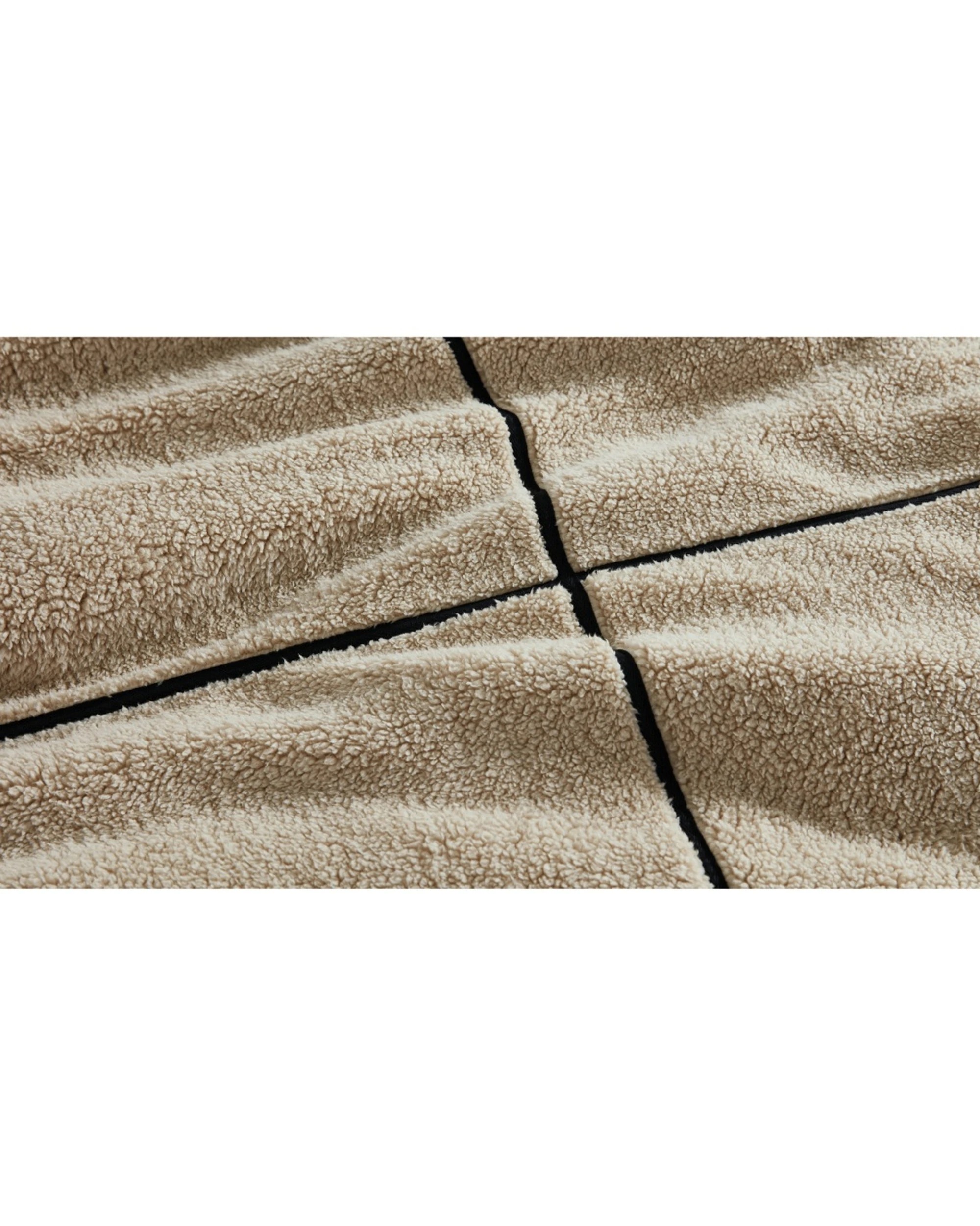 3 Ardor Makai Plush Sherpa Front Quilt Cover Set Home Bedding Single Bed - Beige, 3 of 3