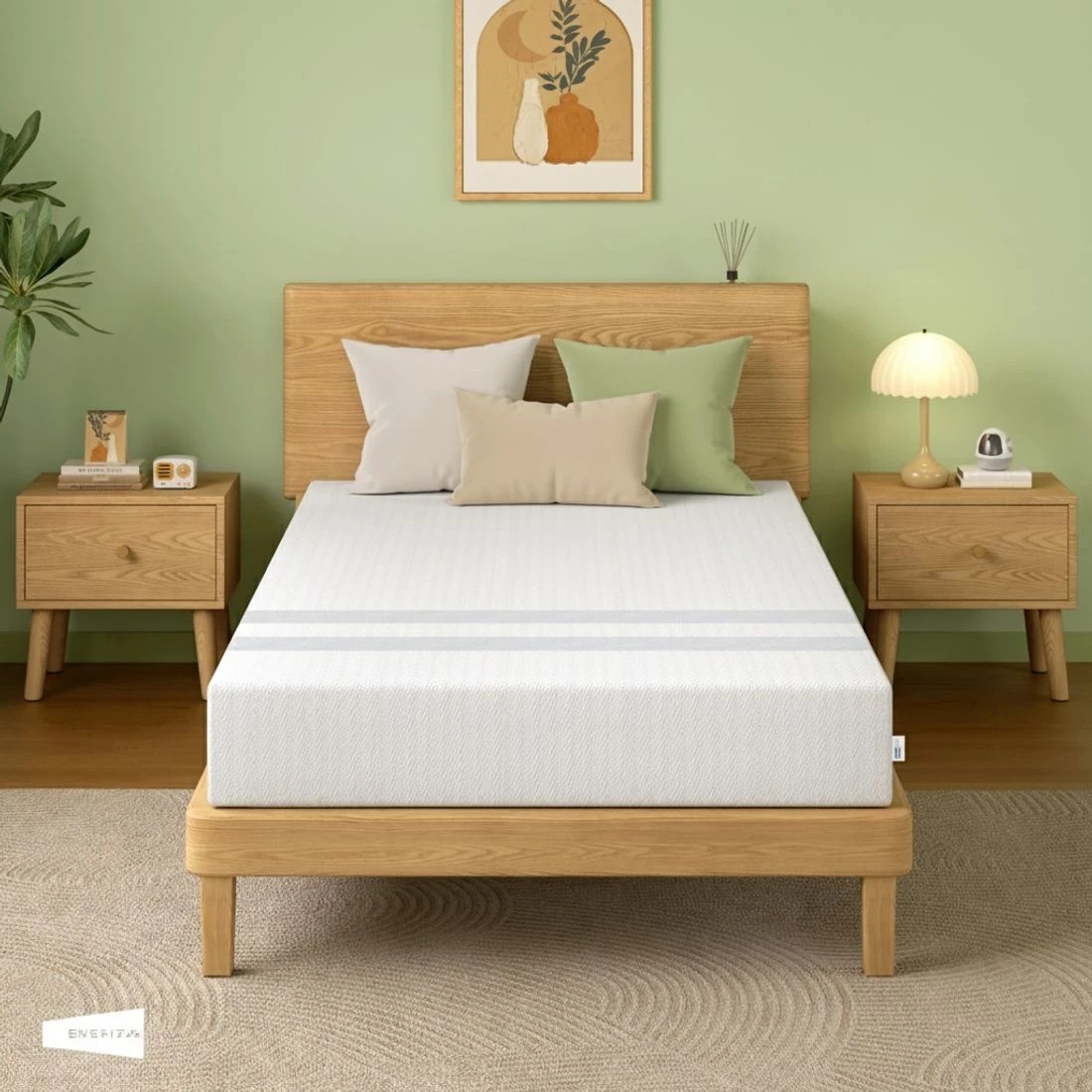 4 BedStory King Single Memory Foam Mattress 20cm Cooling Gel Foam Mattress in a Box Medium Soft Feel - White, 4 of 6