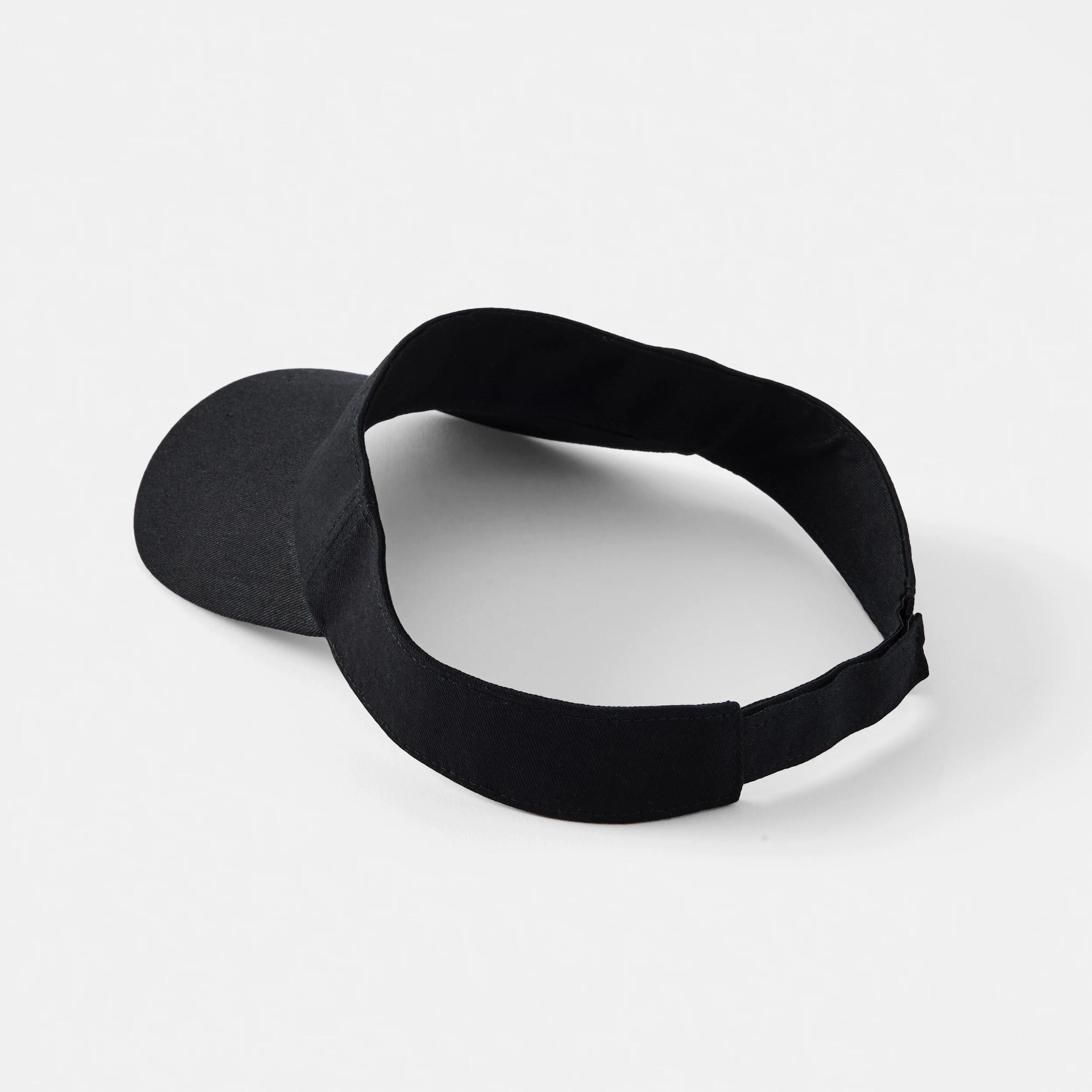 2 Basic Twill Visor BLACK, 2 of 3