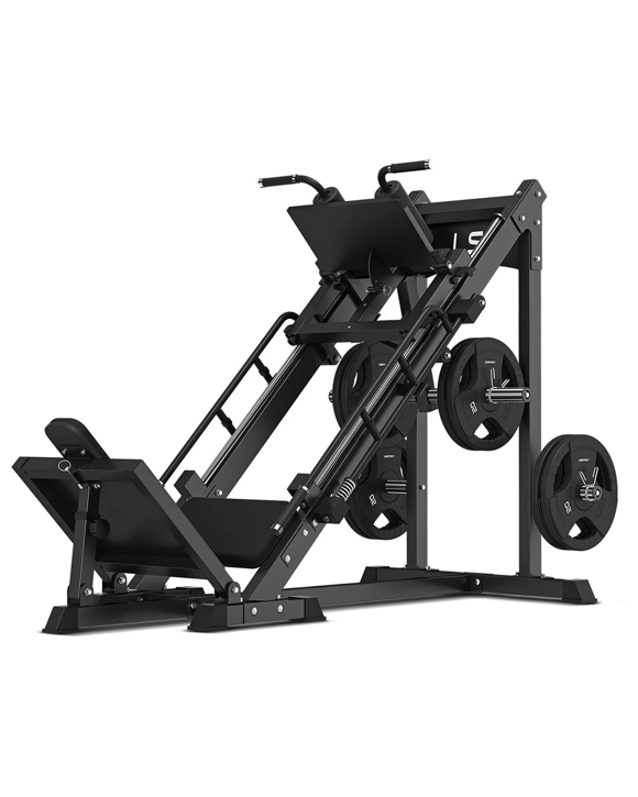 LSG GLP100 Seated Leg Press & Hack Squat Machine Machine - Black