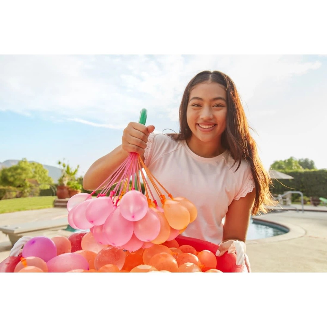 10 Zuru X-Shot Bunch O Balloons Tropical Block Party Blaster and Self-Sealing Water Balloons Set, 10 of 11