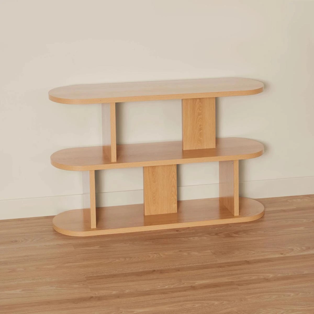 4 3 Tier Bookshelf - Oak, 4 of 7