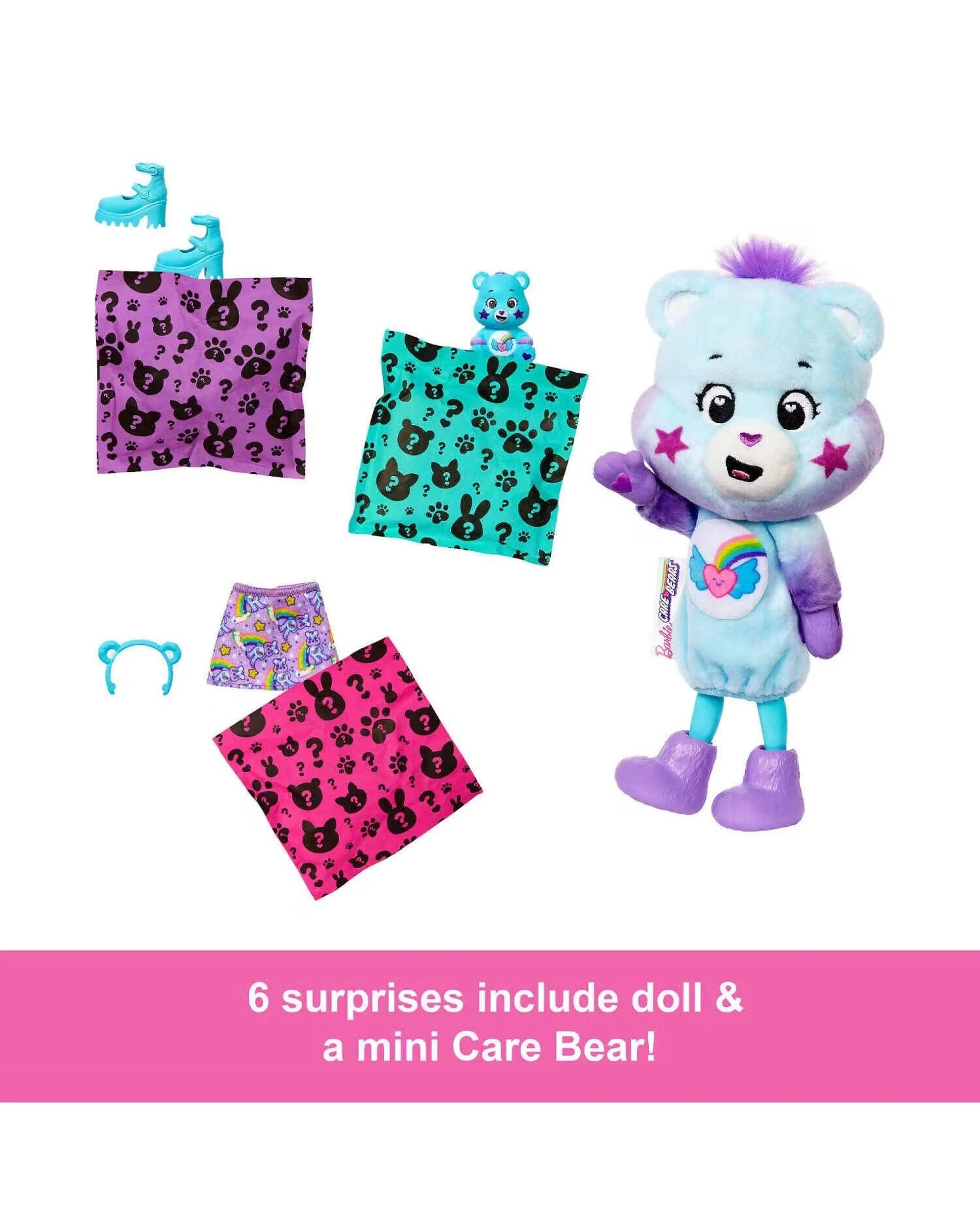 4 Barbie Cutie Reveal Care Bears Series 2 Chelsea Doll Blind Box, 4 of 6