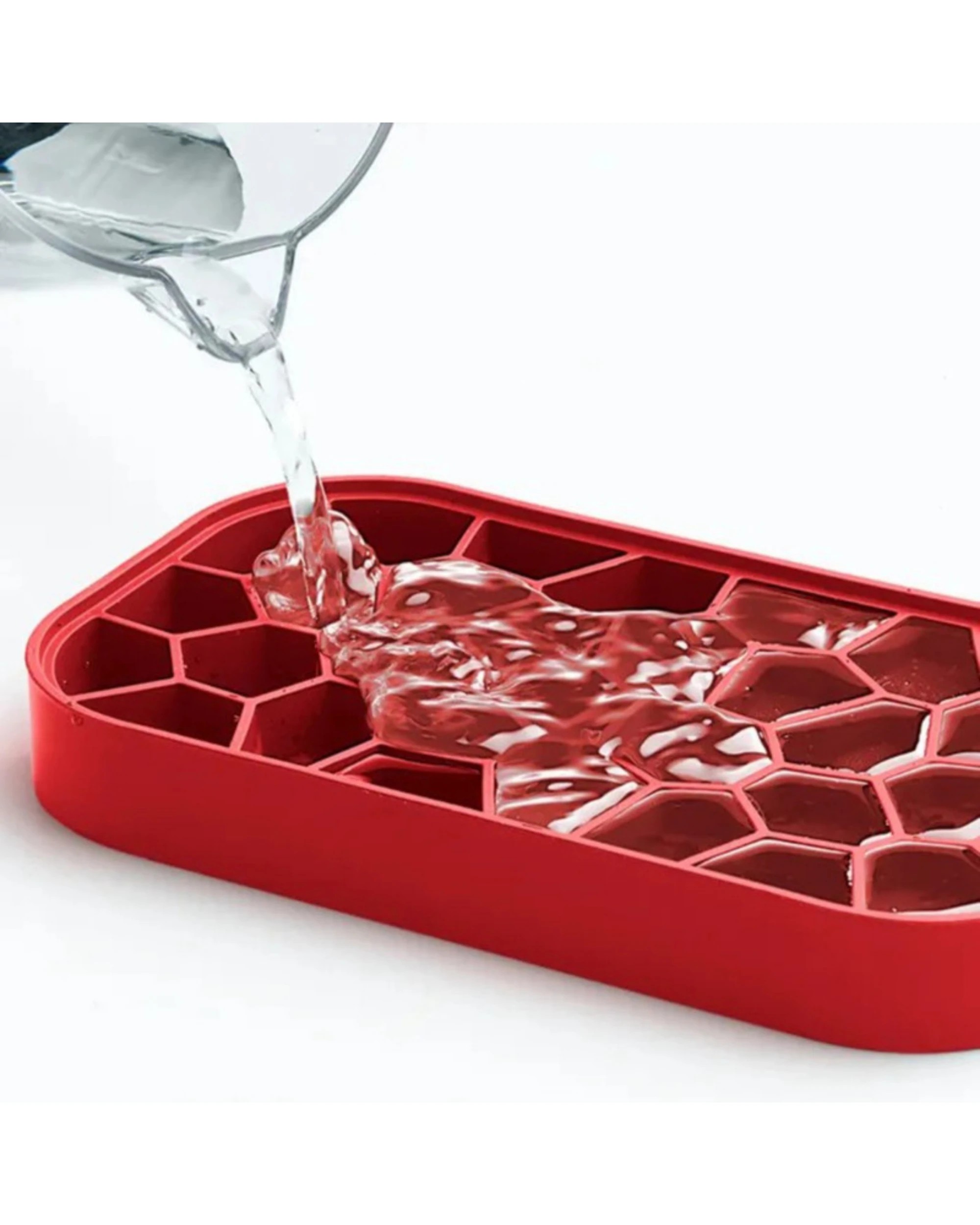 4 Lekue Ice Tray with Box - Red, 4 of 4