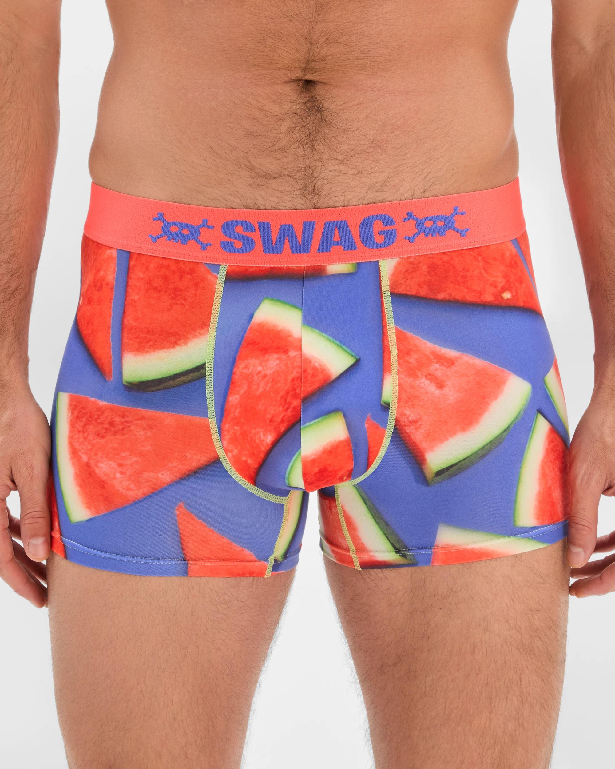 3 Swag  Trunks - Watermelon RED, 3 of 4