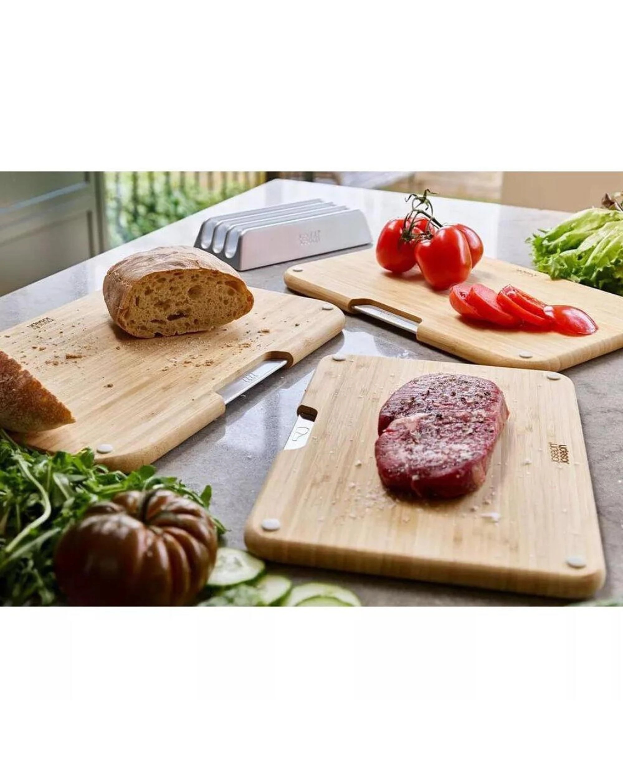 8 Joseph Joseph Nest Boards Bamboo Chopping Board Set  3 Piece, 8 of 8