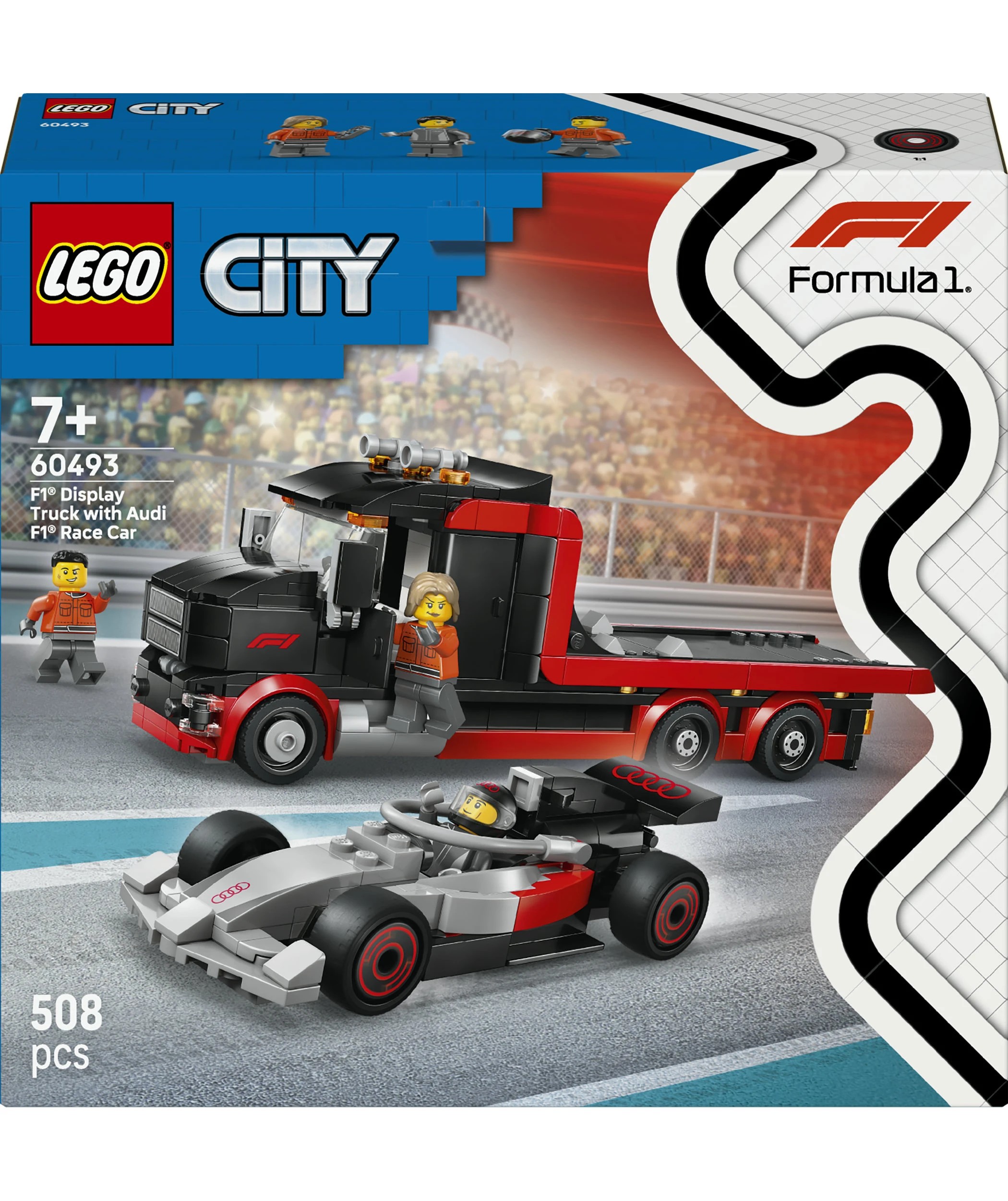 1 LEGO City F1 Display Truck with Audi F1 Race Car 60493, 1 of 10