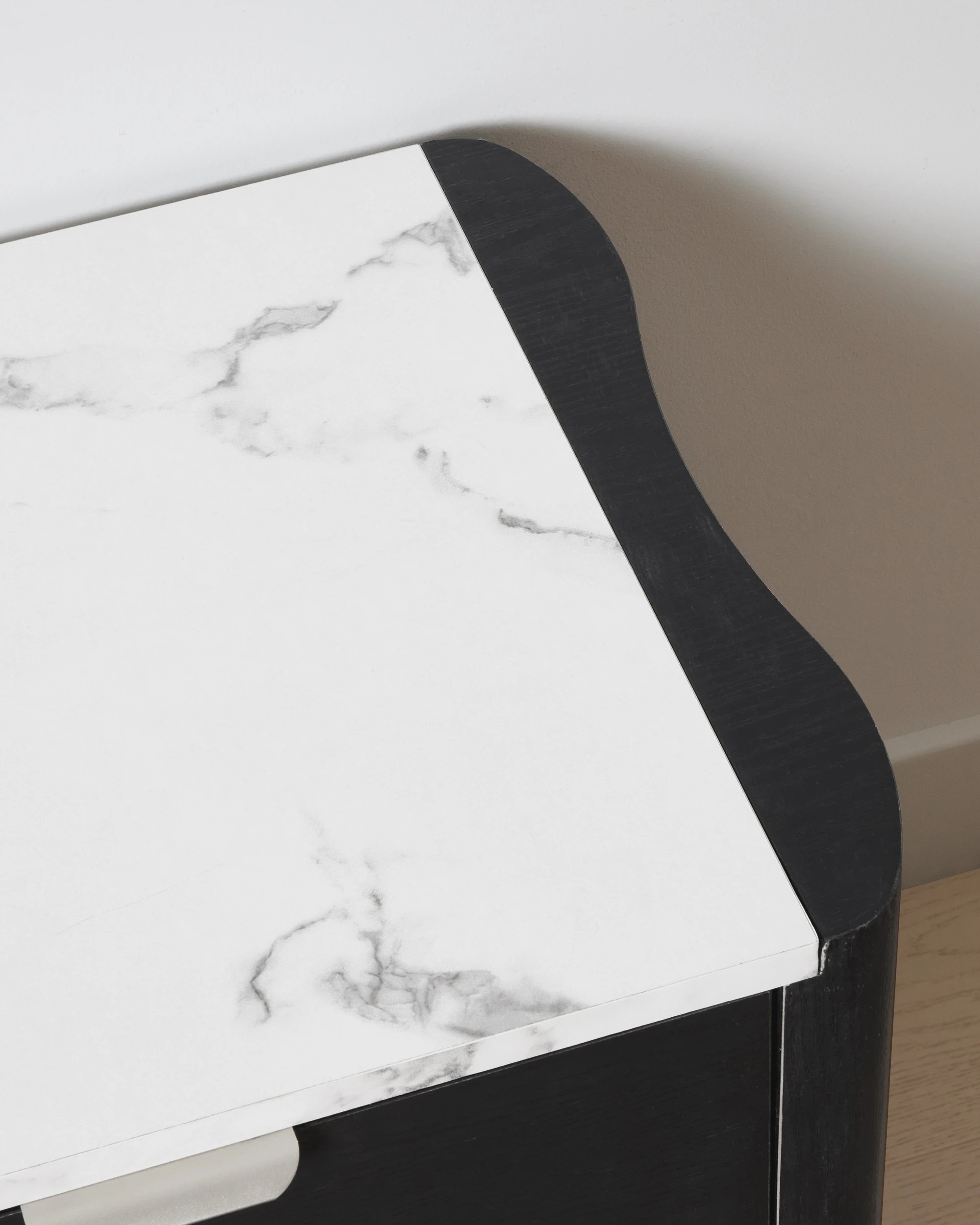 5 Hazel 2 Drawer Bedside Table - Black, 5 of 8