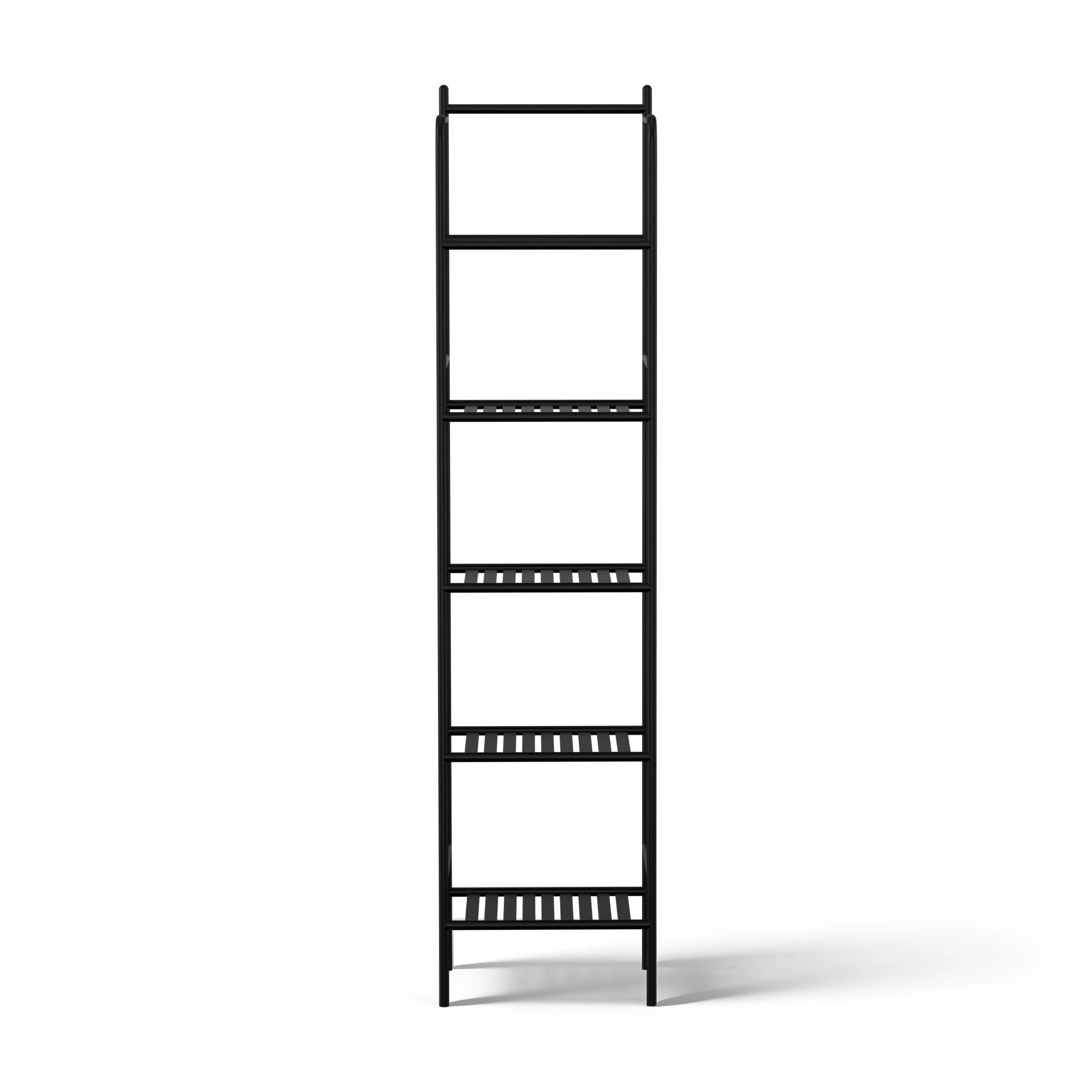 2 Artiss 5 Tier Floor Standing Corner Shower Caddy Bathroom Organizer - Black, 2 of 8