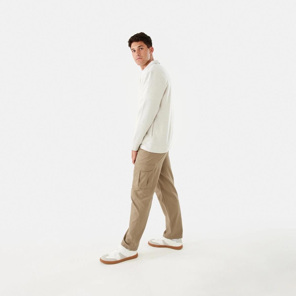 3 1/4 Zip Sweatshirt Bge Oatml, 3 of 7