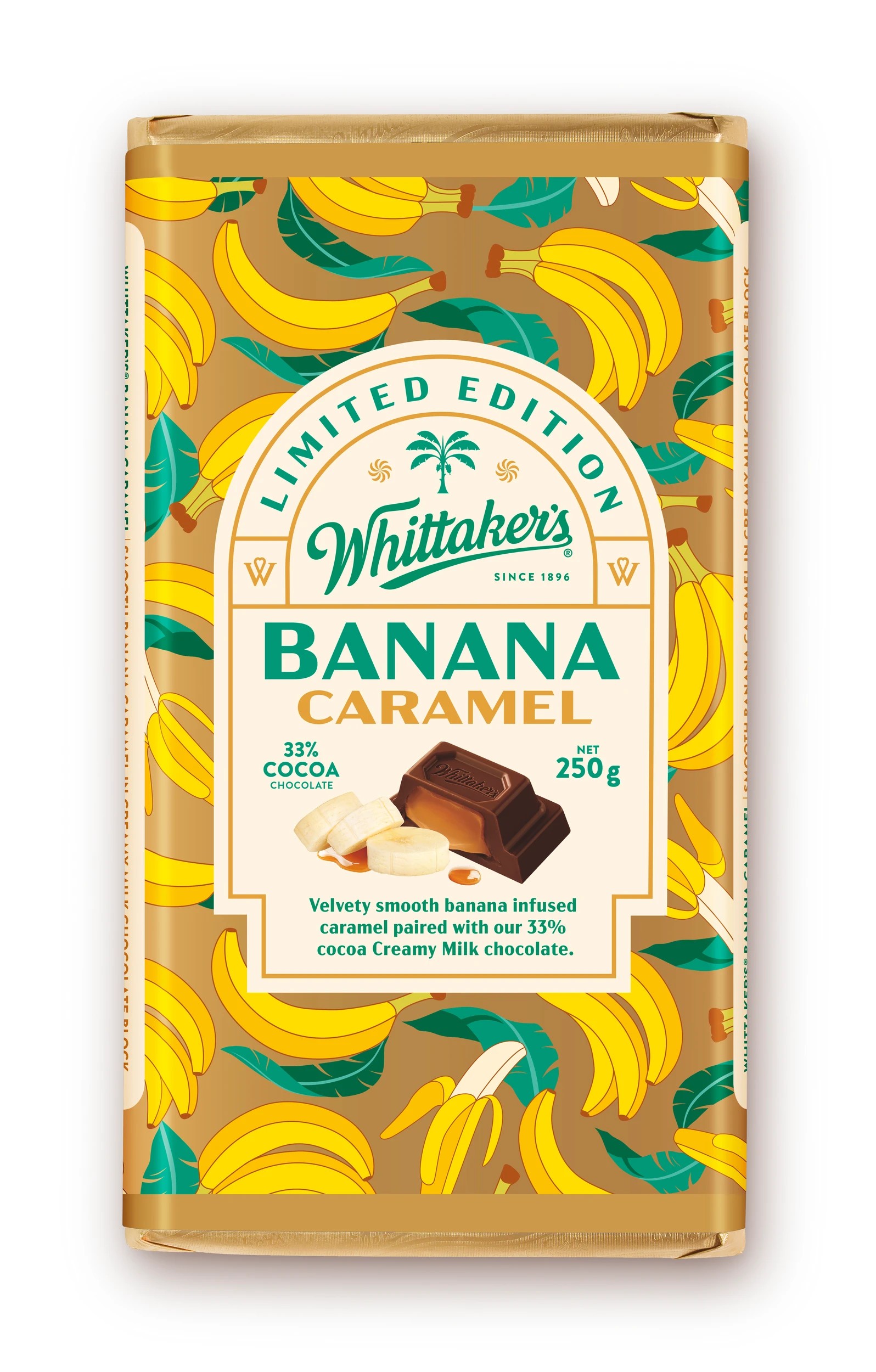 1 Whittaker's Limited Edition Banana Carmel Block 250g, 1 of 1