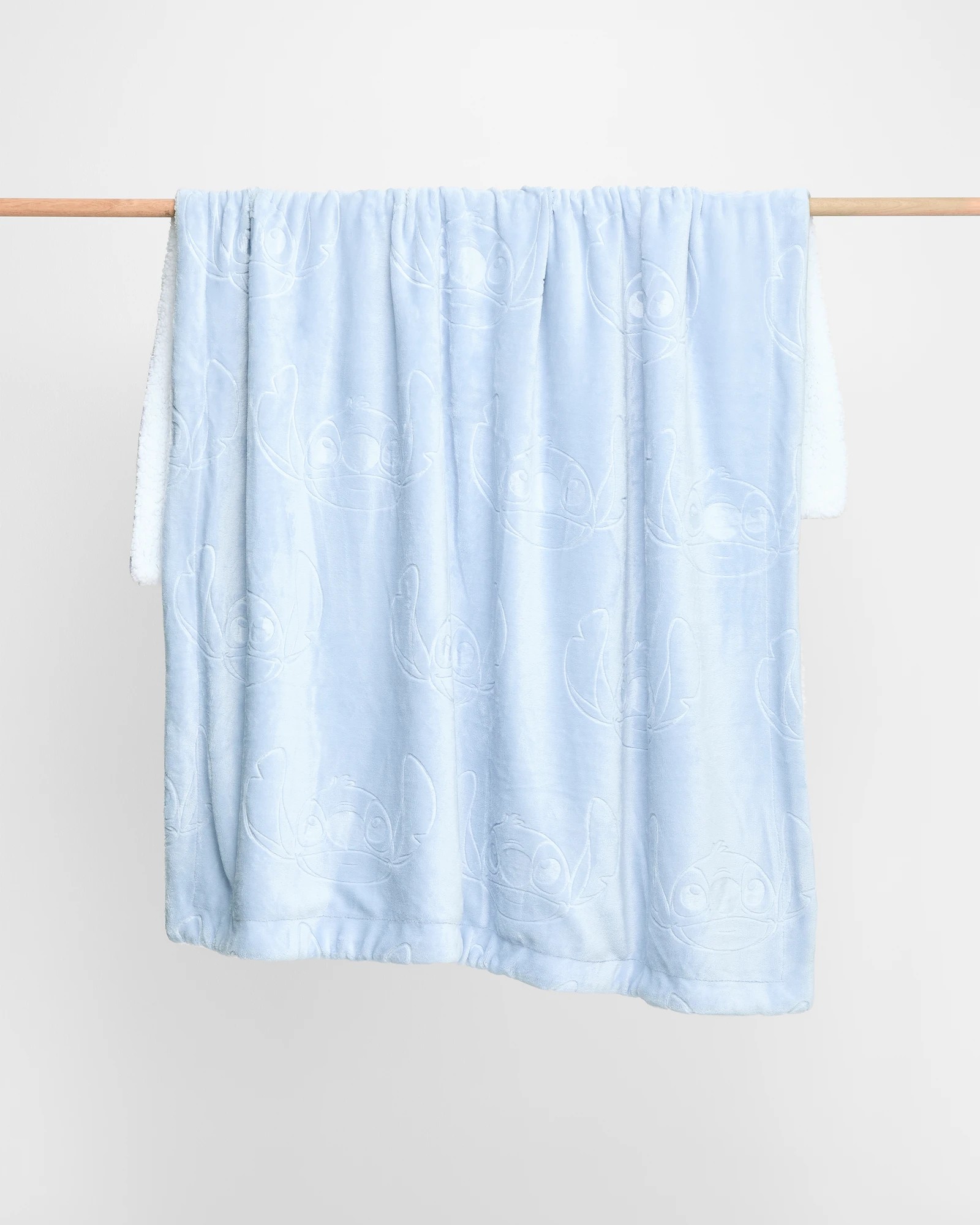 3 Disney Stitch Burn Out Throw - Queen Bed - Blue, 3 of 3