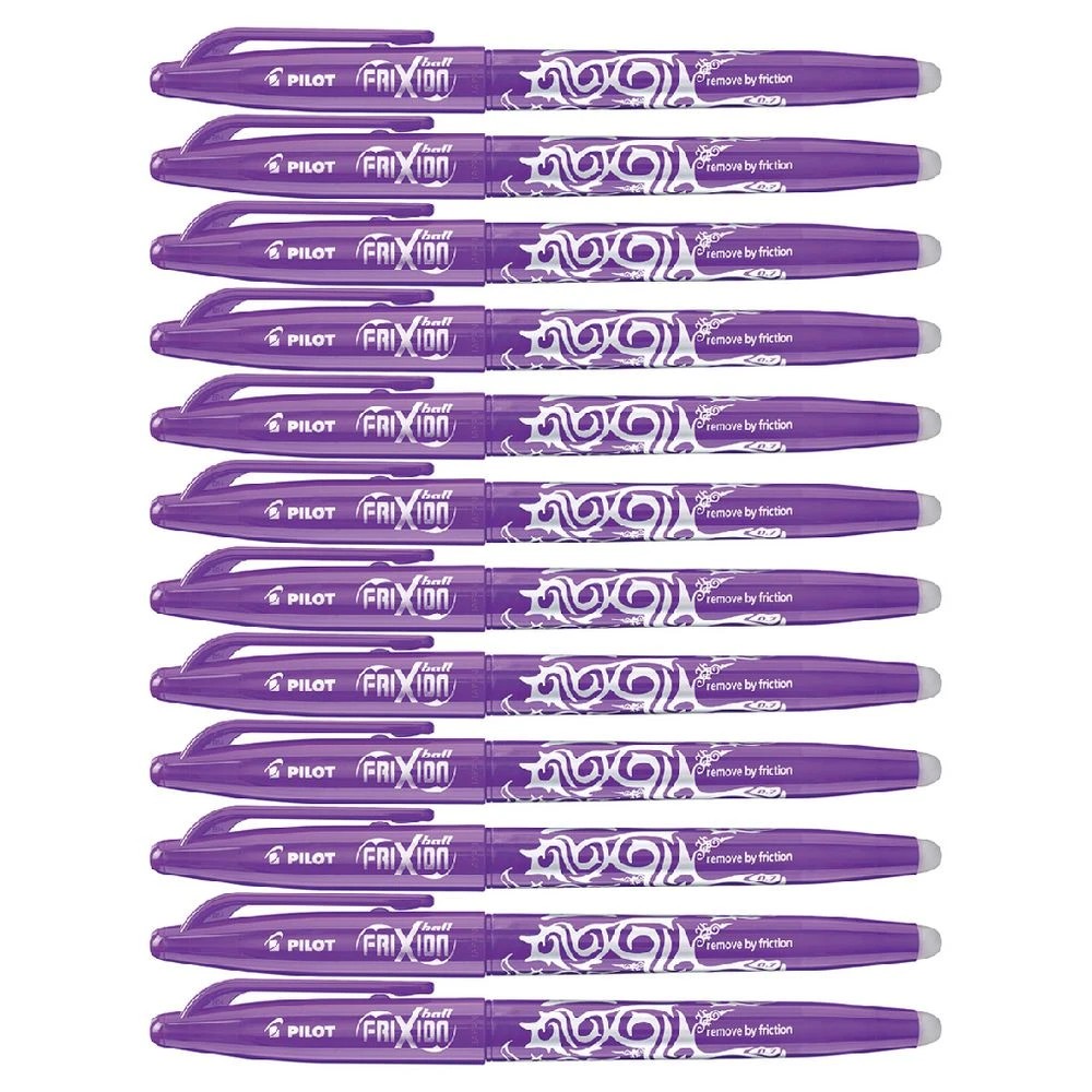 3 PILOT Frixion Ball Erasable Gel Pen 0.7mm Violet 12 Pack, 3 of 4