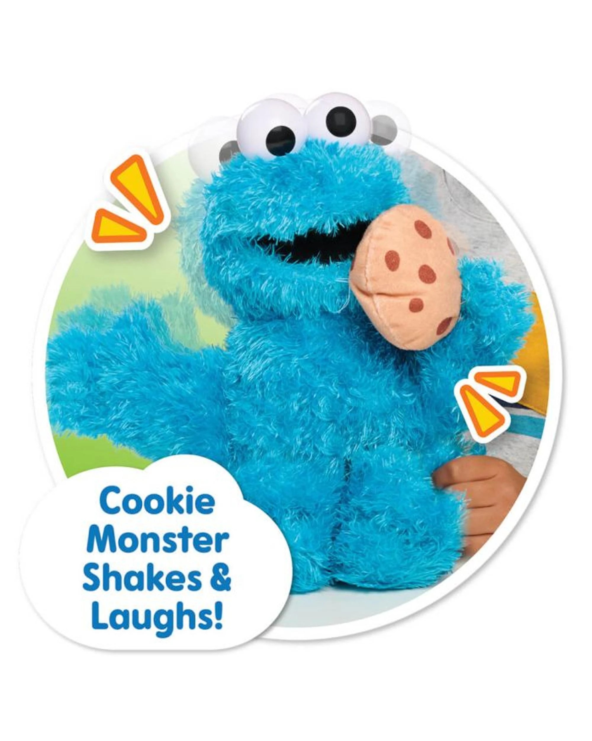 4 Just Play Sesame Street Nom Nom Cookie Monster Animated Plush, 4 of 5