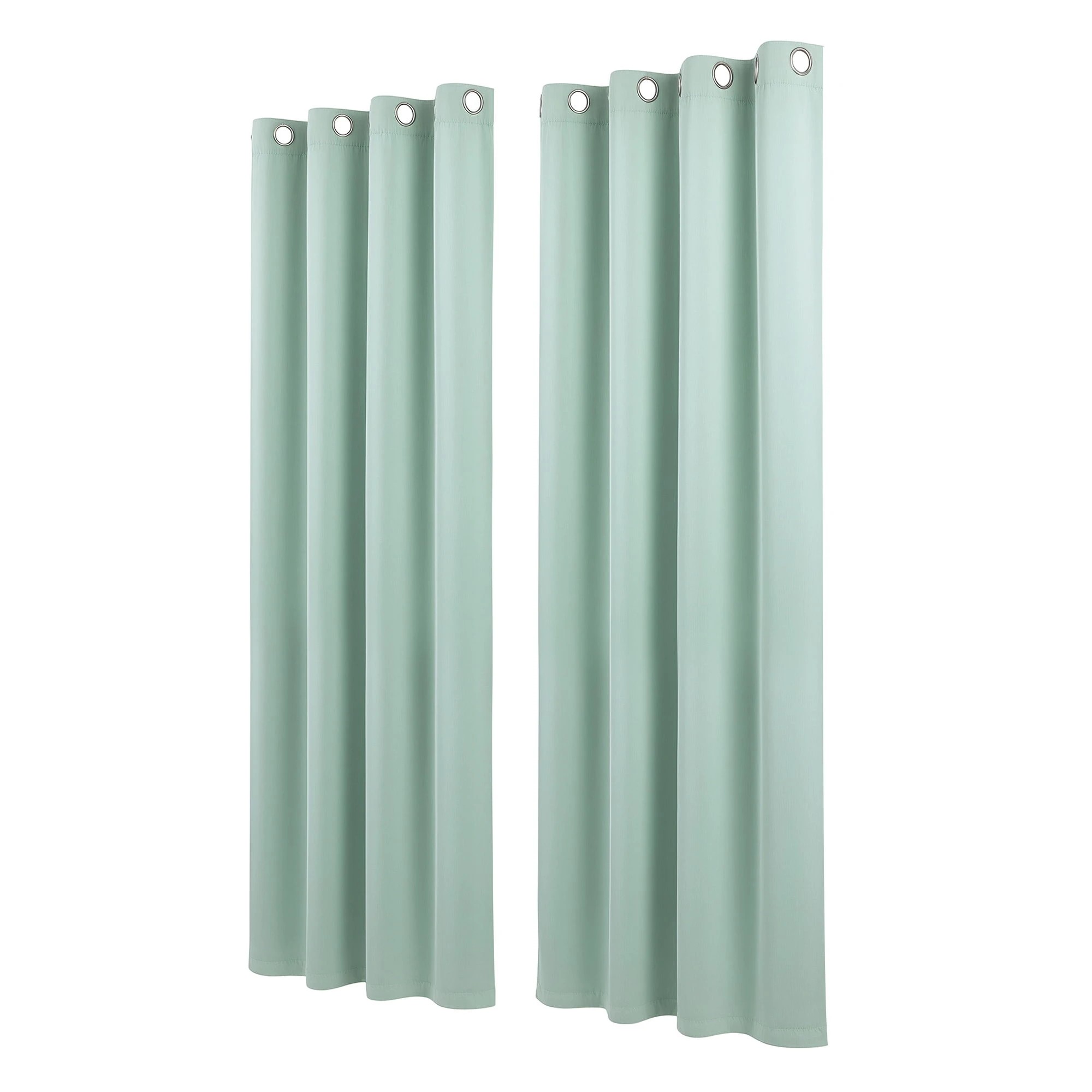 3 Artiss Blockout Curtains 2X 132x213cm Thermal Insulated Eyelet Drapes - Green, 3 of 4