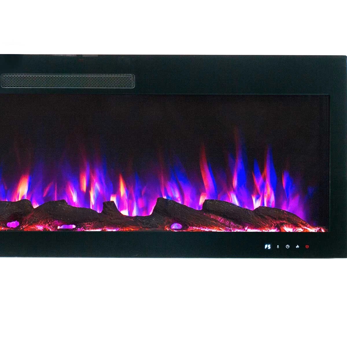 5 Moda Living Rocco 72 inch Electric Fireplace - Black, 5 of 5