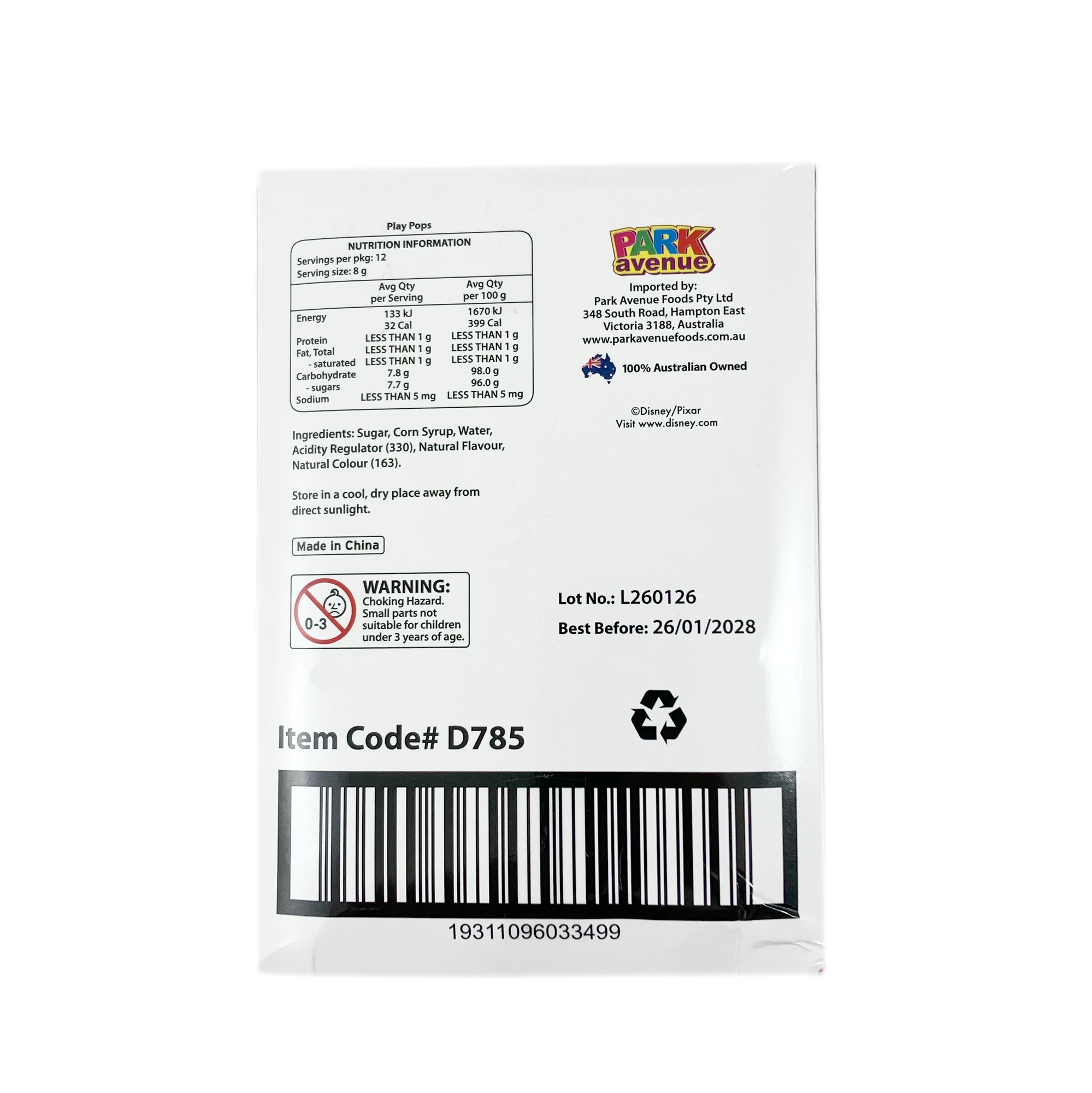 2 12 Pack Park Avenue Disney Pixar Toy Story Play Pops Lollipop 8g, 2 of 2