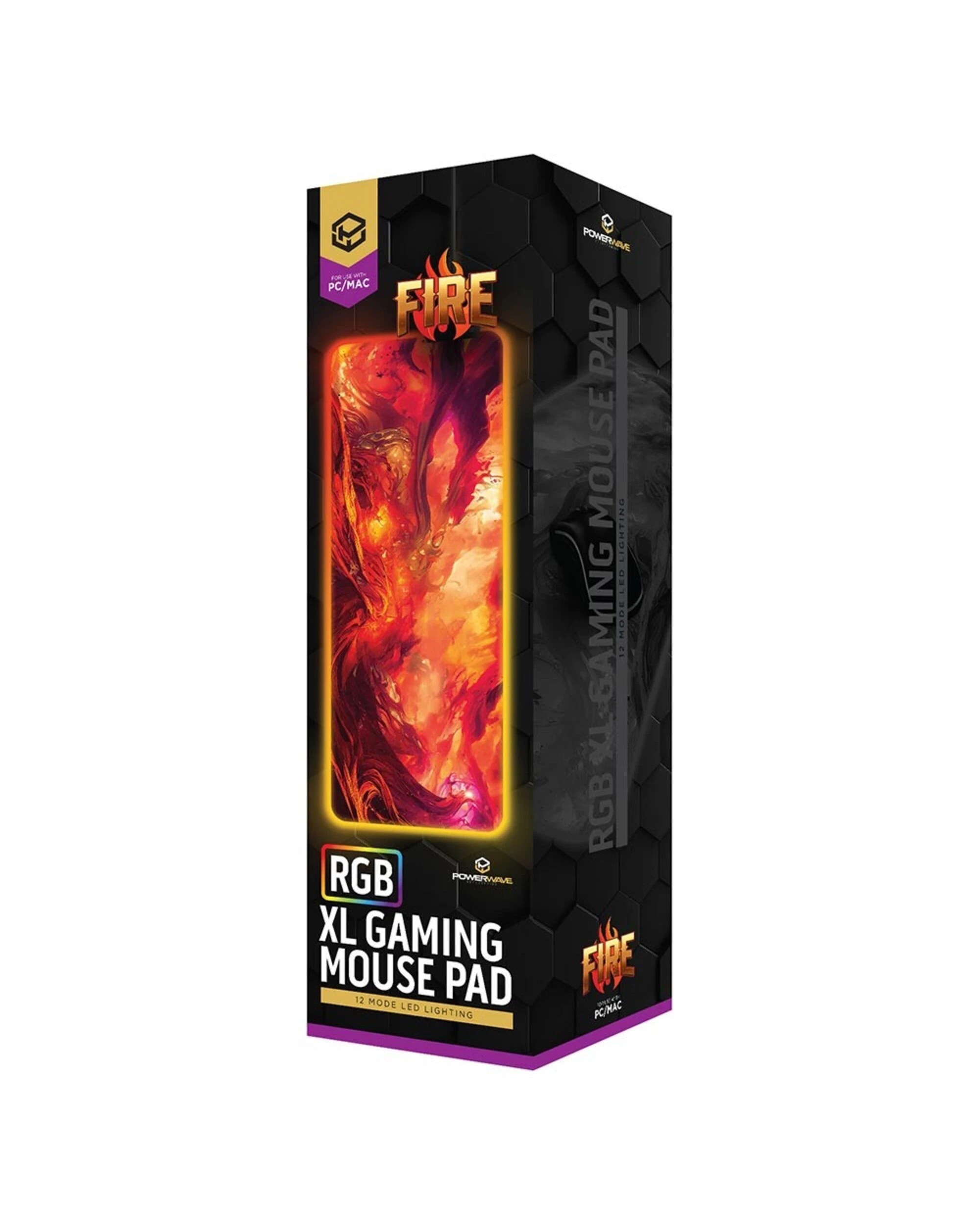 2 Powerwave RGB XL Gaming Mouse Pad - Fire, 2 of 2