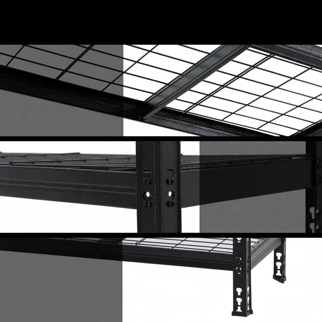 6 1.8MX1.2M Giantz Garage Shelving Warehouse Rack - Black, 6 of 6