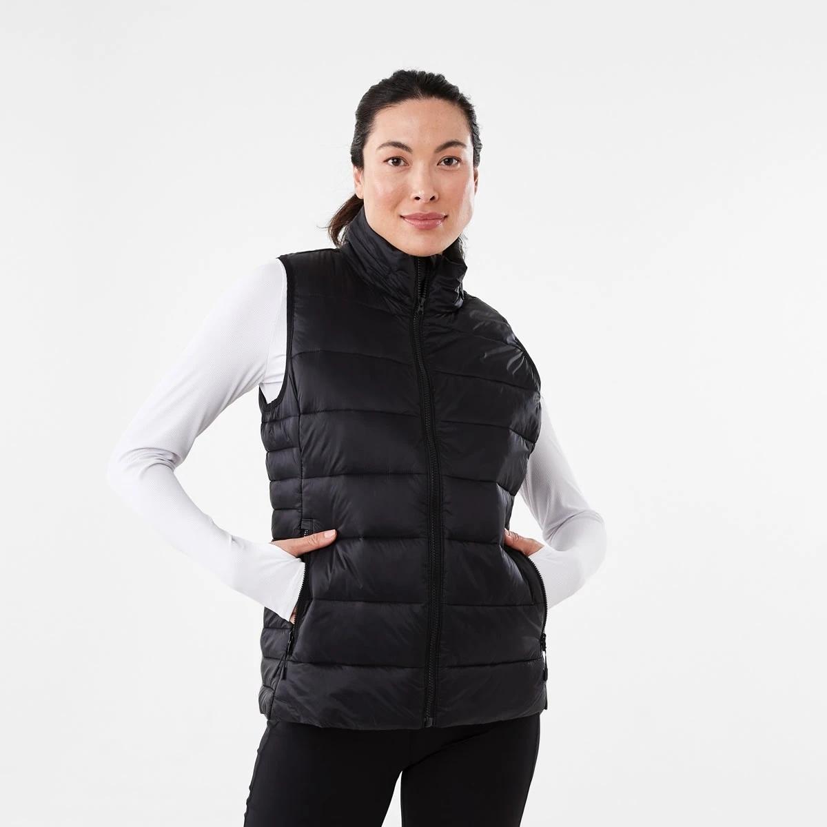2 Active Womens Packable Puffer Vest Black, 2 of 9