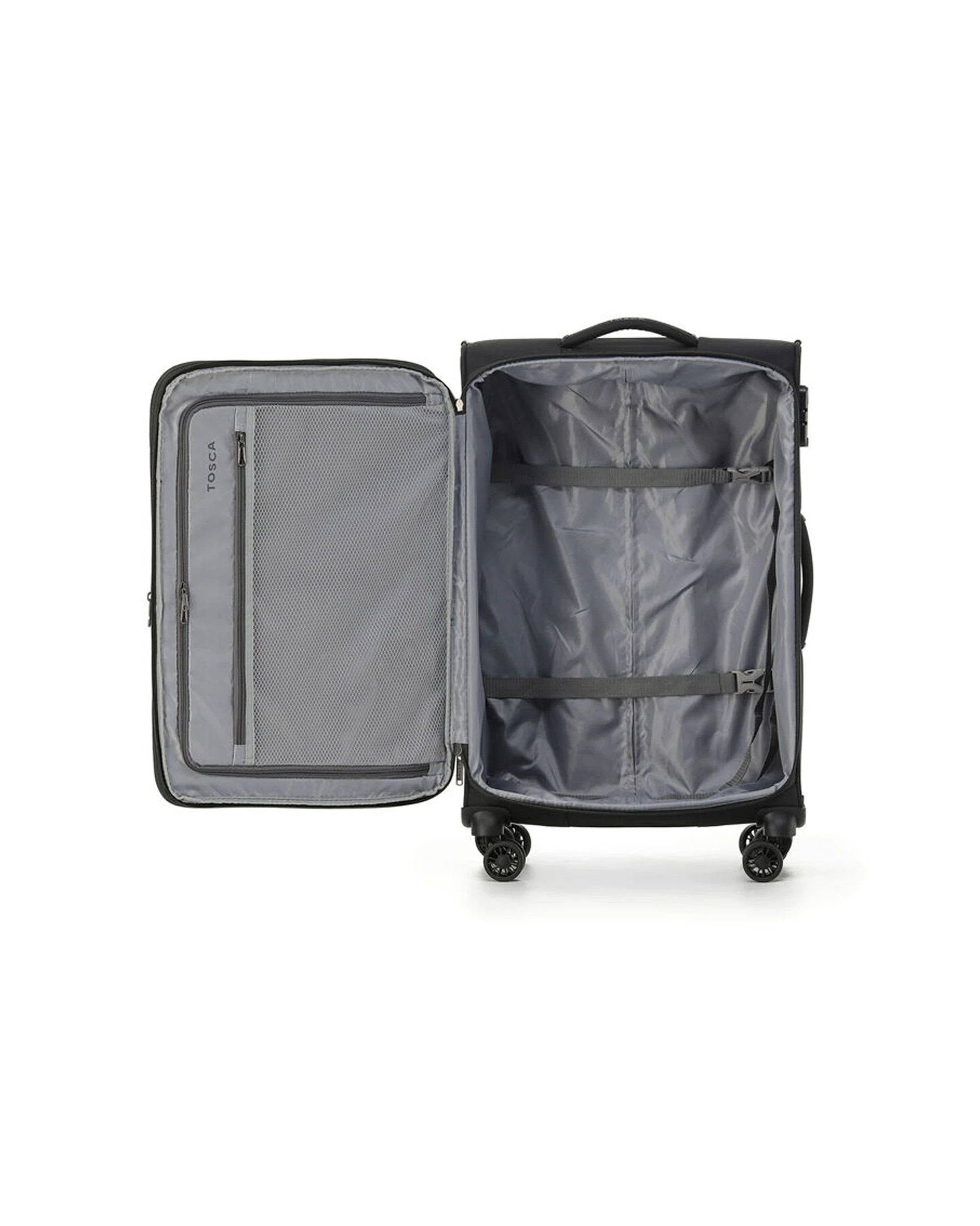 3 Tosca Luna Lite Soft Case Carry On Travelling Suitcase Small - Multi, 3 of 4