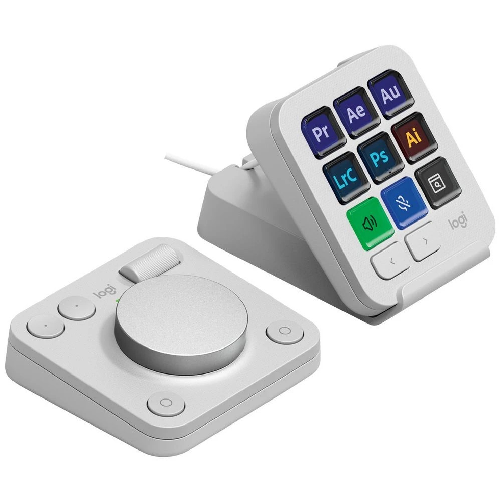 4 Logitech MX Creative Console Pale Grey, 4 of 7