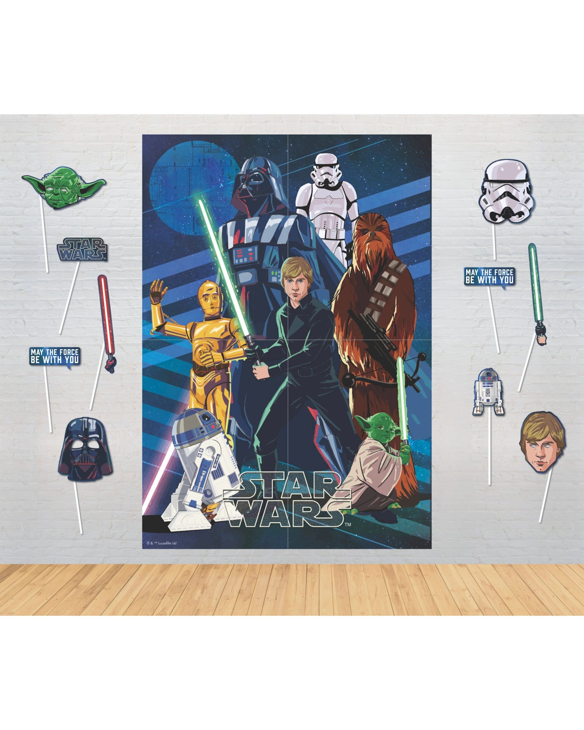 1 Design Group Star Wars Character Scene Setter With Photo PropsMulti - Multi, 1 of 3