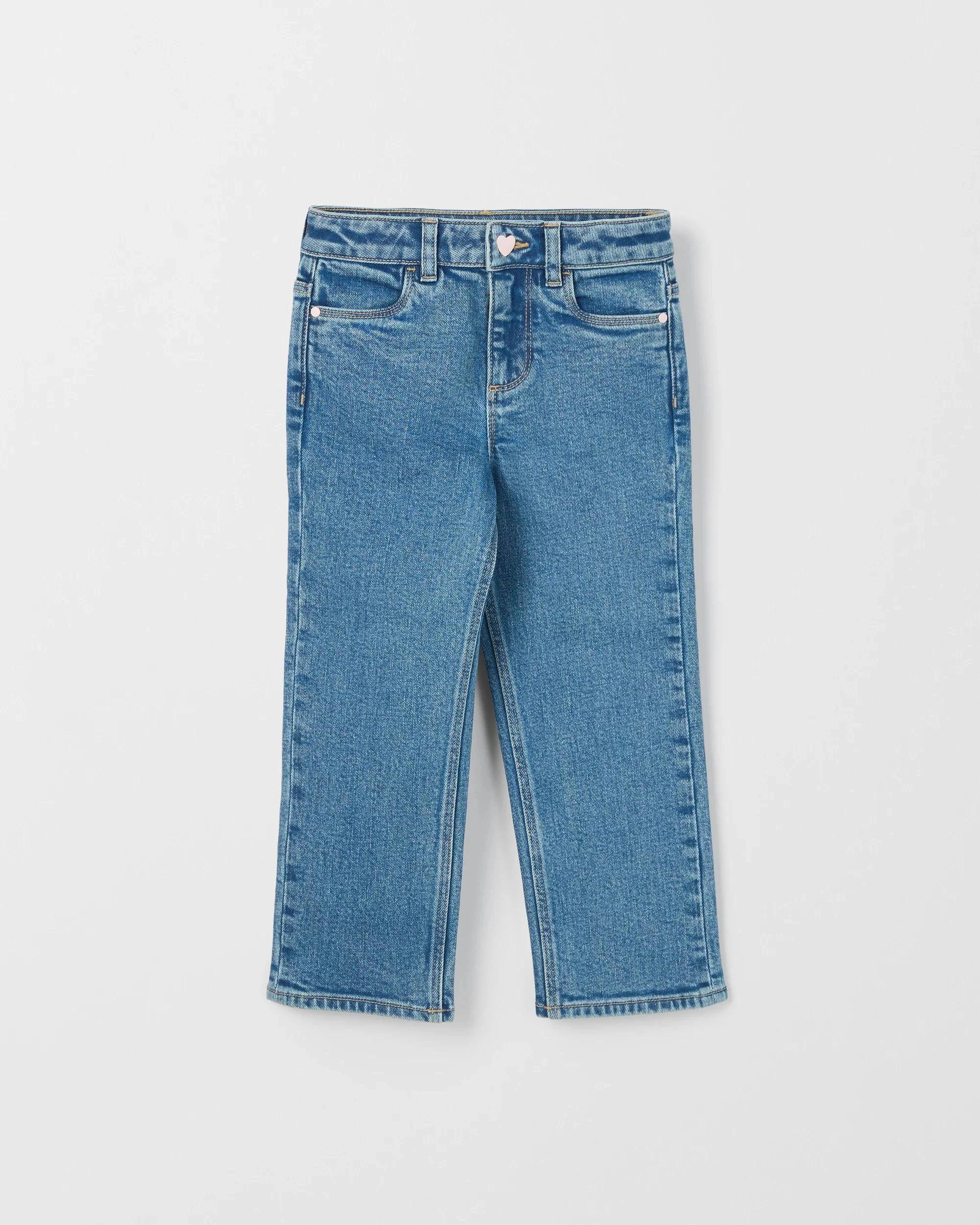 5 Target Denim Straight Leg Denim Jeans MID BLUE, 5 of 7