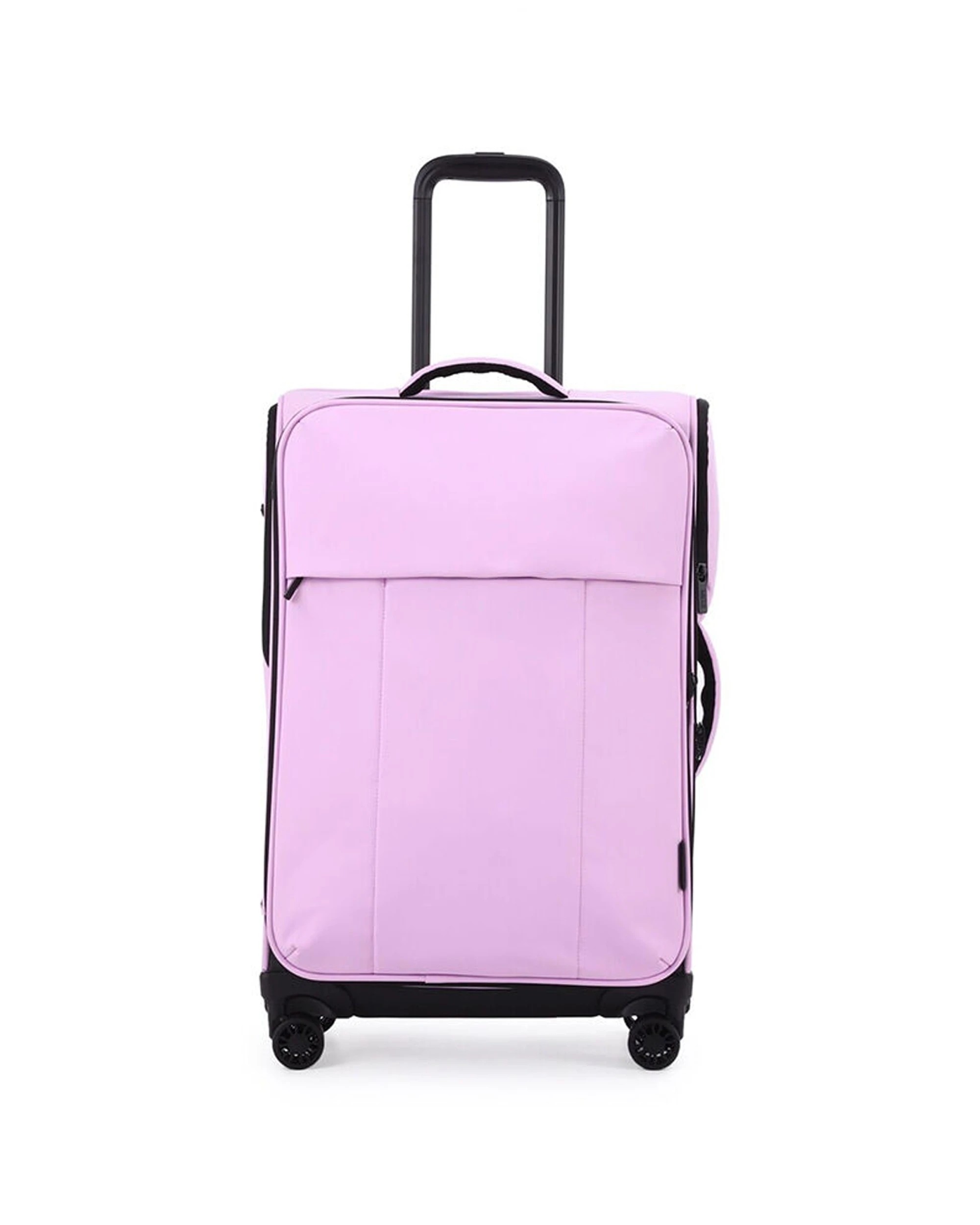 1 Kate Hill Willow Medium Travel Luggage Suitcase Lightweight 60x30cm - Purple, 1 of 8