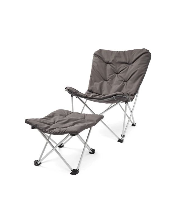 Halfmoon Chair with Stool