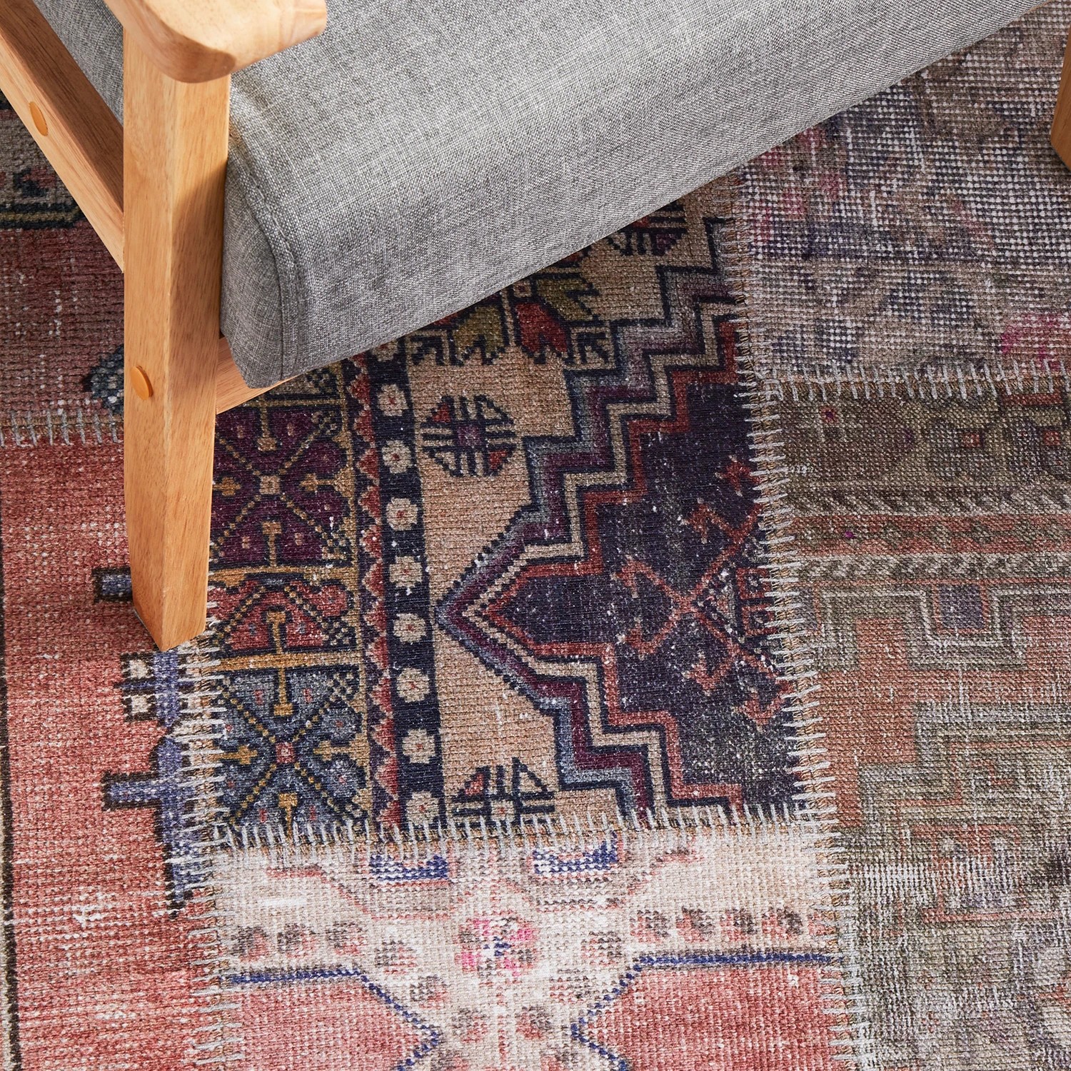 4 Common Ground Rugs Bazaar 178 320x230cm - Extra Large Floor Rug - Beige, 4 of 9