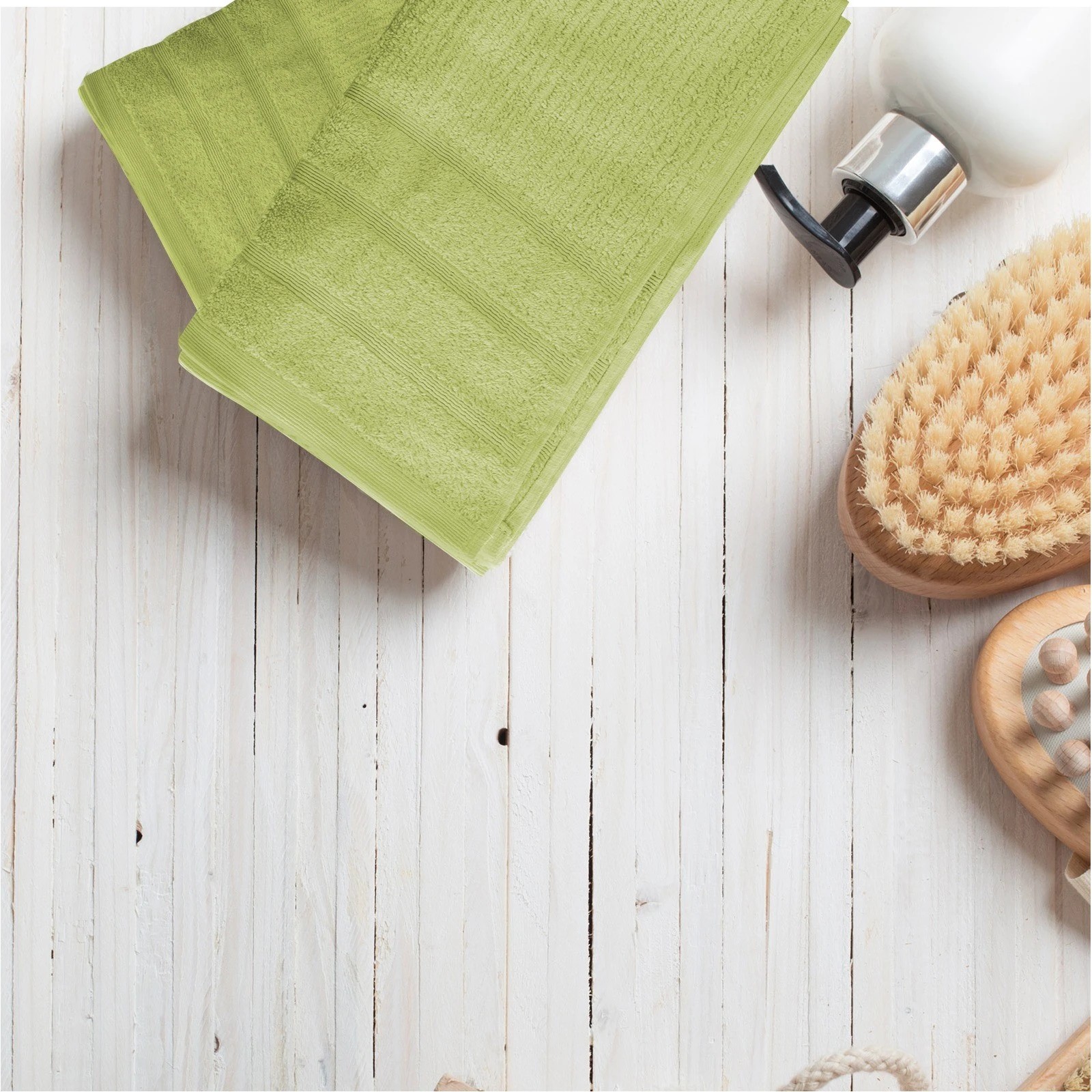 3 Royal Comfort Eden Cotton 600GSM 100% Cotton Luxury Bath Towels Set 8 Piece - Green, 3 of 6