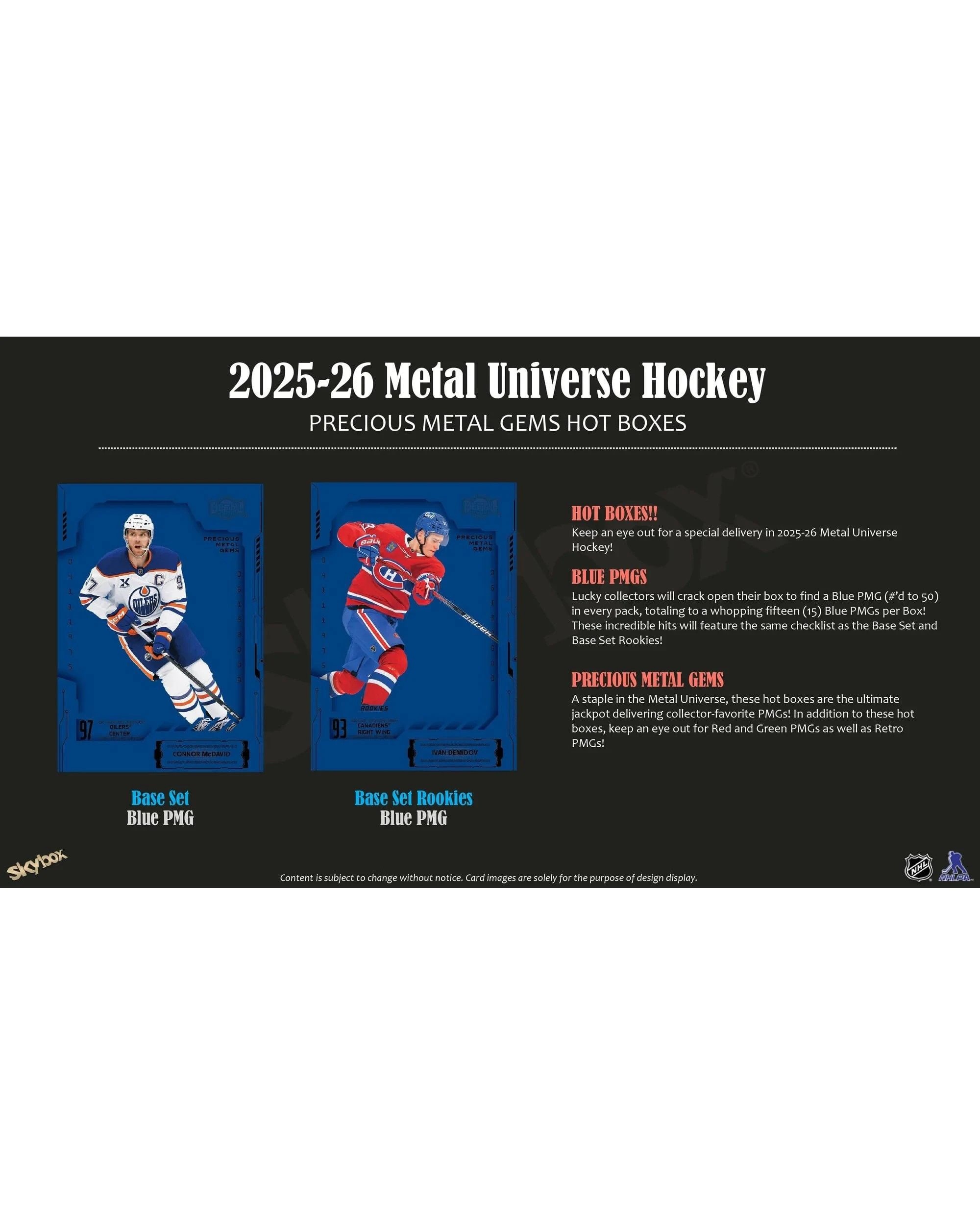 4 Upper Deck 2025/2026 NHL Metal Universe Hockey Hobby Pack, 4 of 6