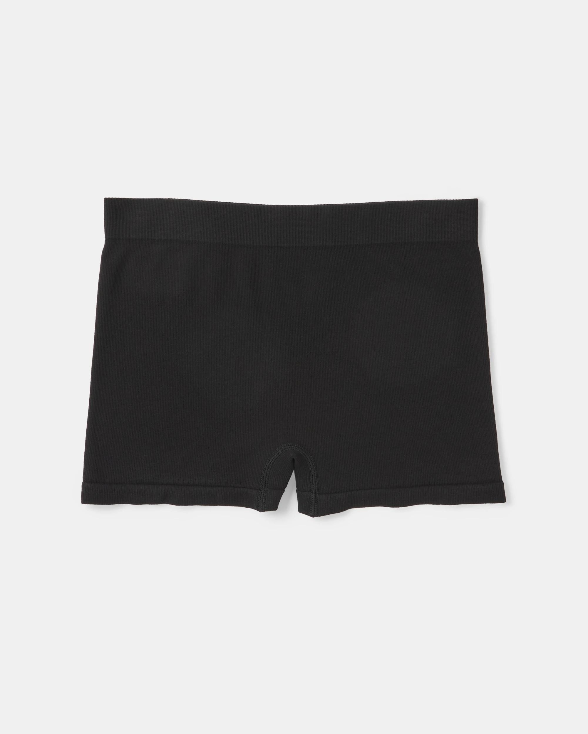 2 3 Pack Bamboo Seamfree Rib Shorties Black, 2 of 3
