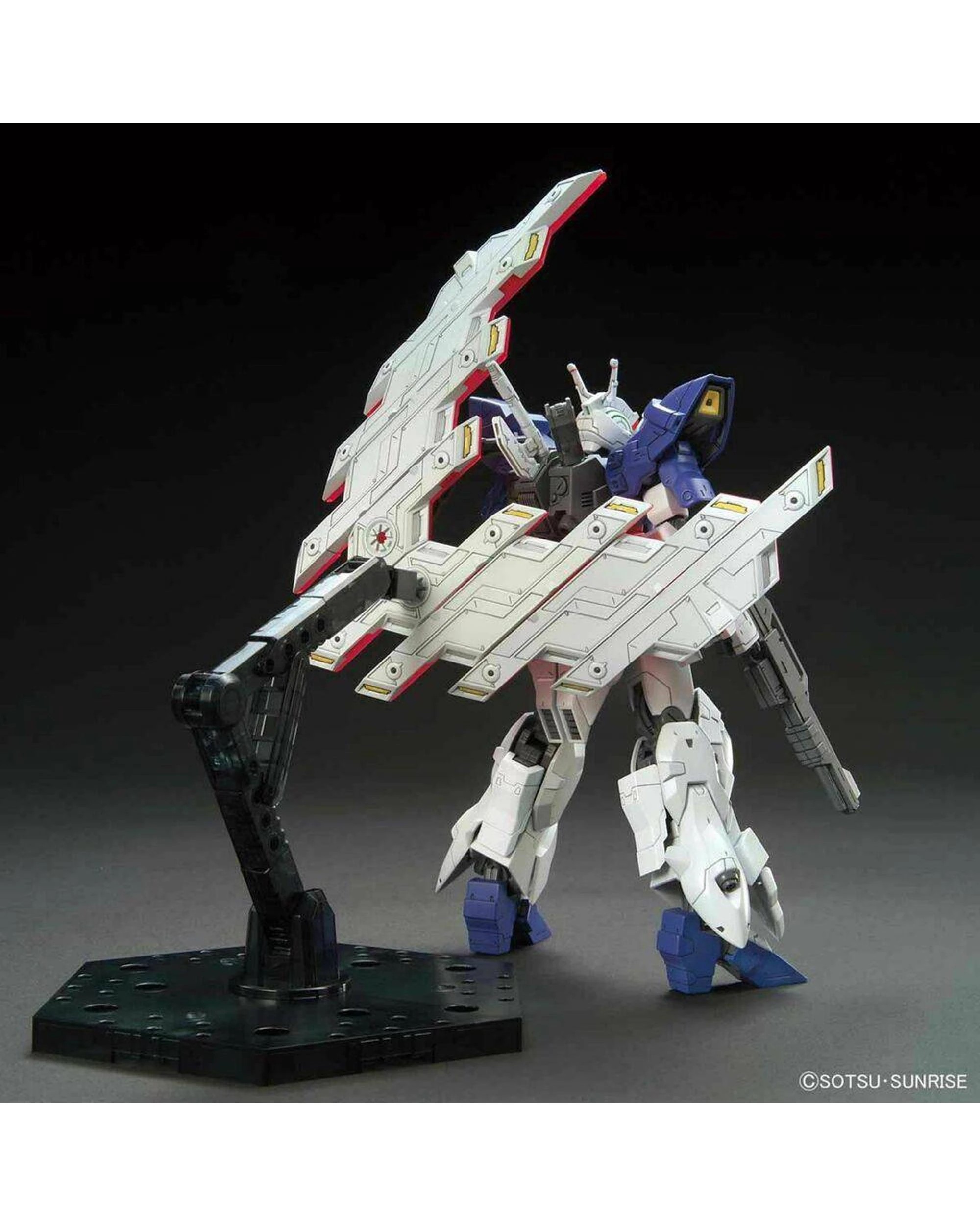 6 Bandai Gundam HGUC AMS-123X-X Moon Gundam 1/144 Model Kit, 6 of 9