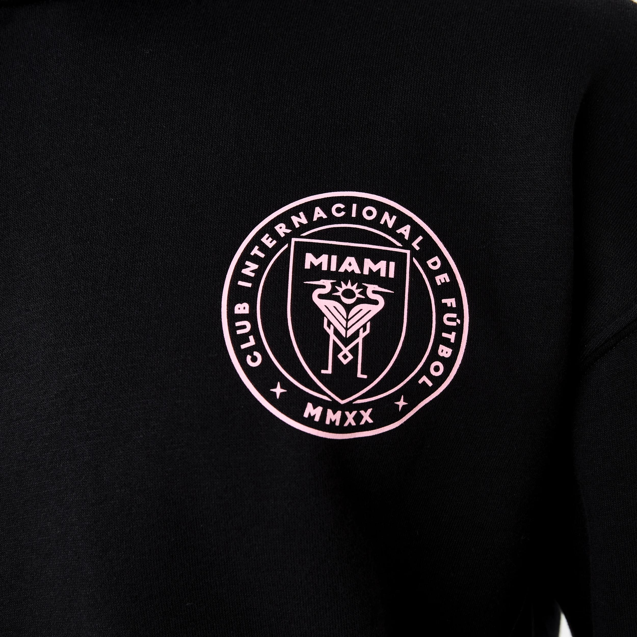4 Official Inter Miami Adult Hoodie INTER MIAMI BLACK, 4 of 7