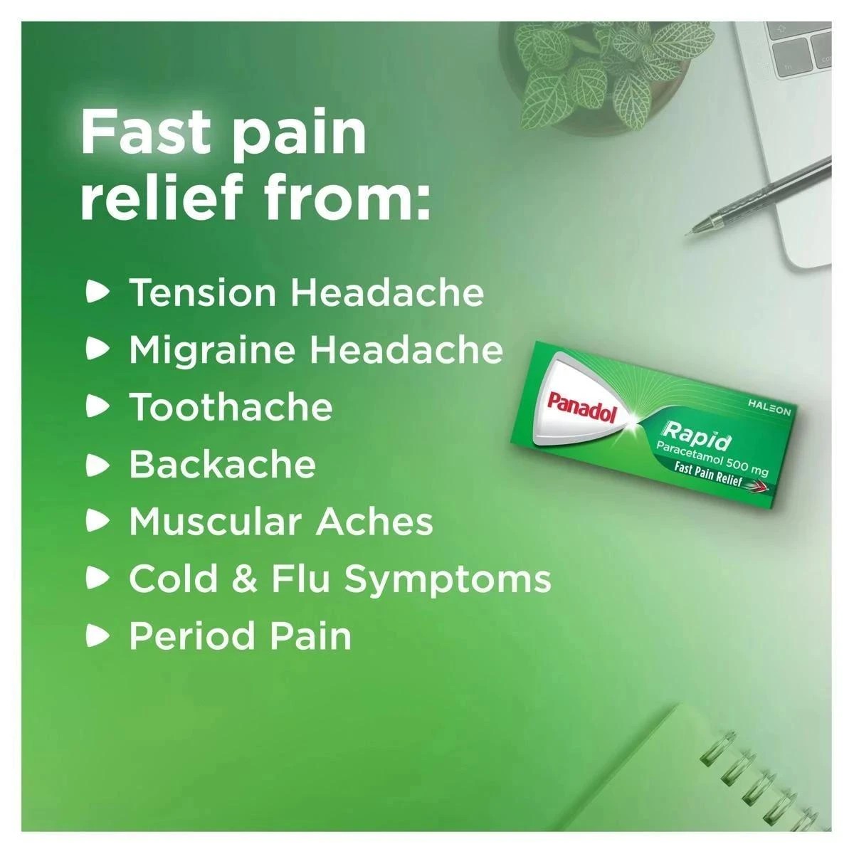 9 16 Pack Panadol Rapid Paracetamol 500mg, 9 of 10