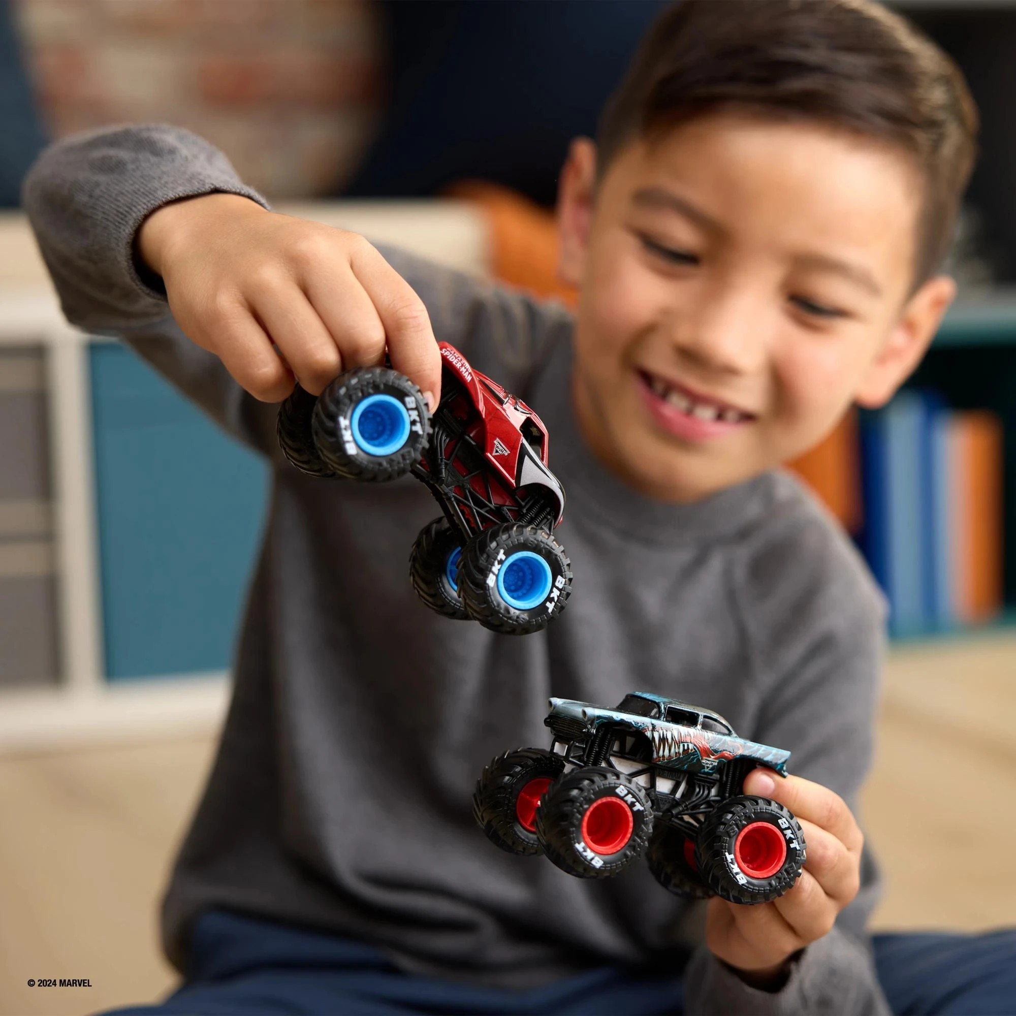 7 Monster Jam Marvel 1:64 Trucks 2 Pack - Assorted* - Multi, 7 of 7