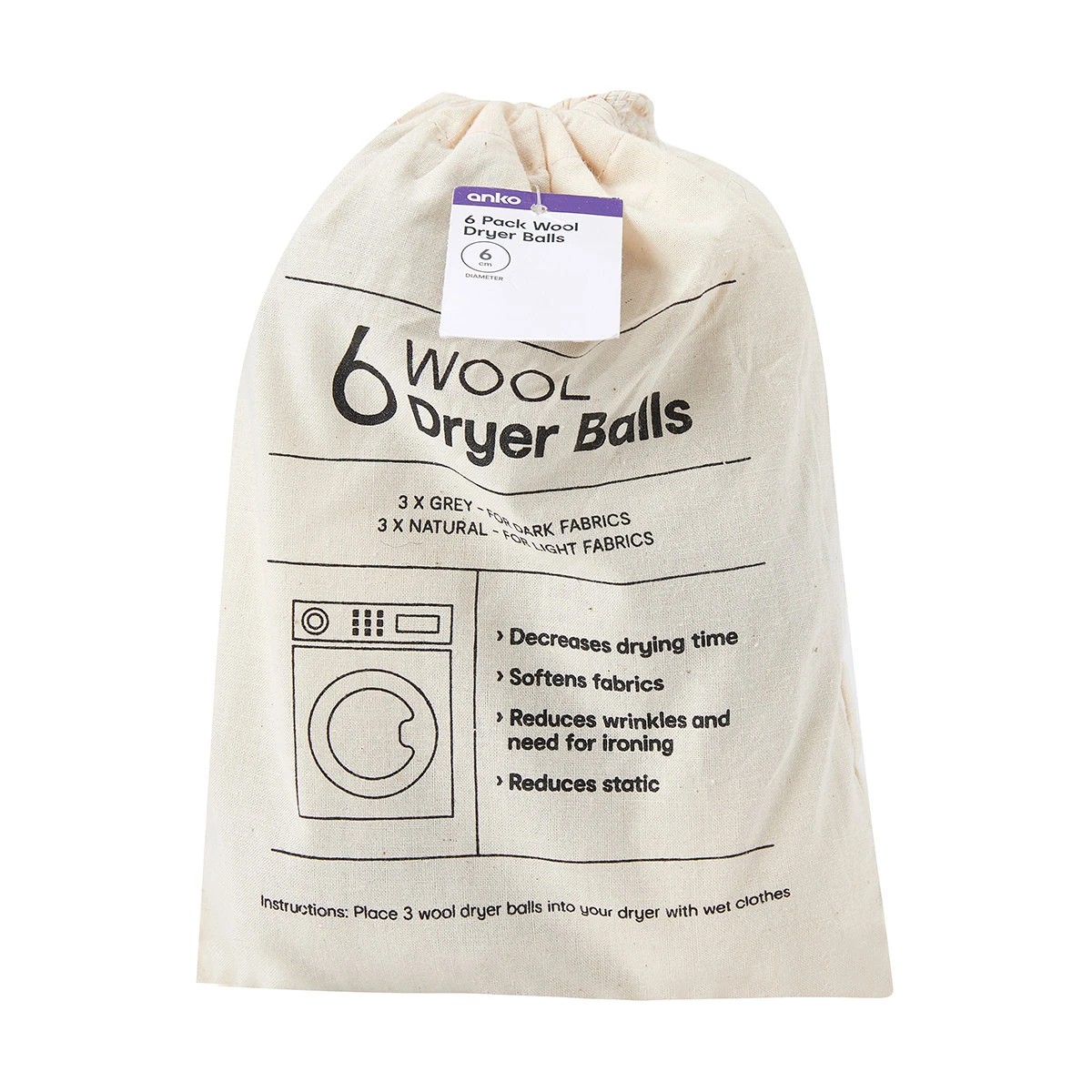 7 6 Pack Wool Dryer Balls, 7 of 7