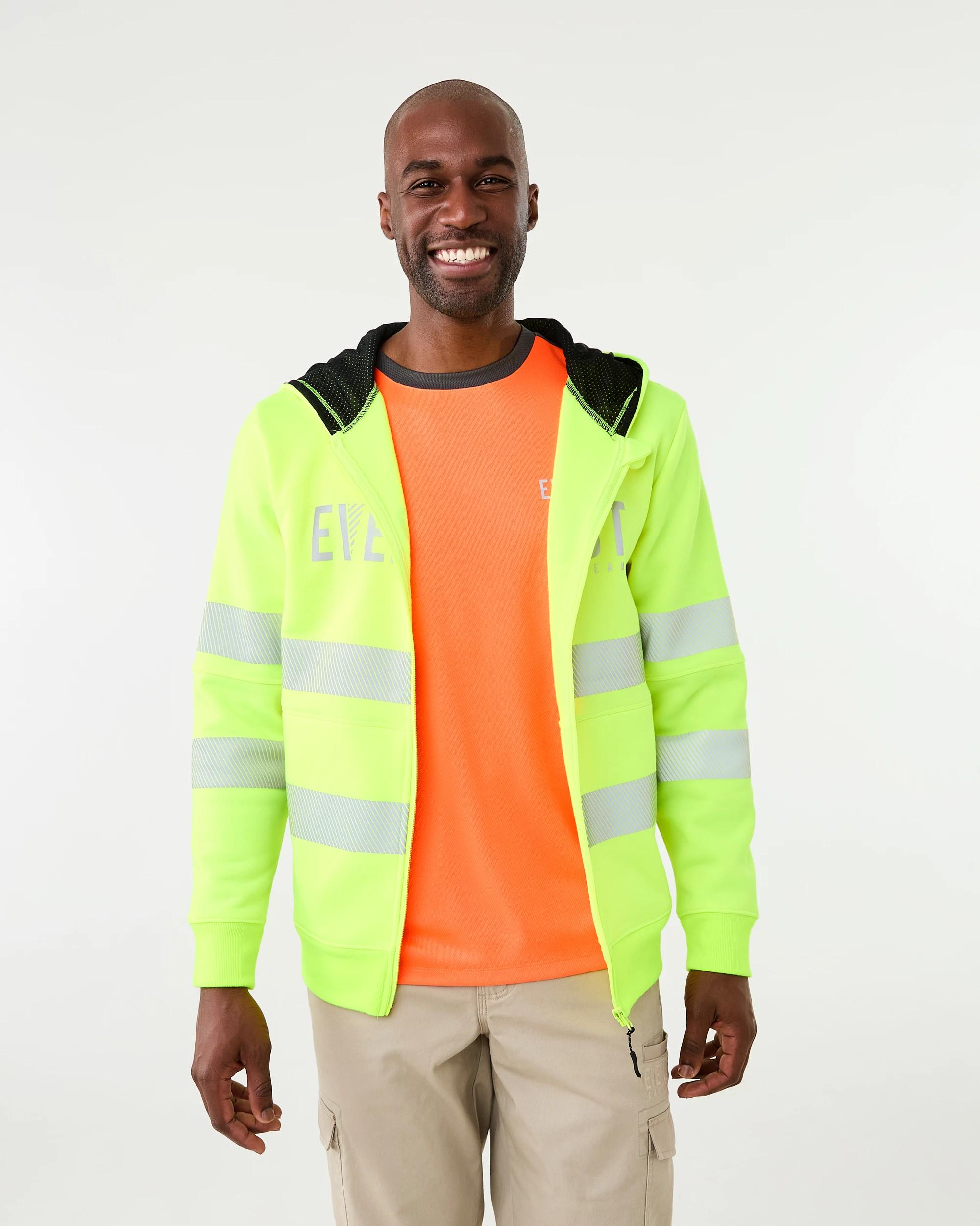 2 Everlast Work Zip Through Hoodie Yellow, 2 of 9