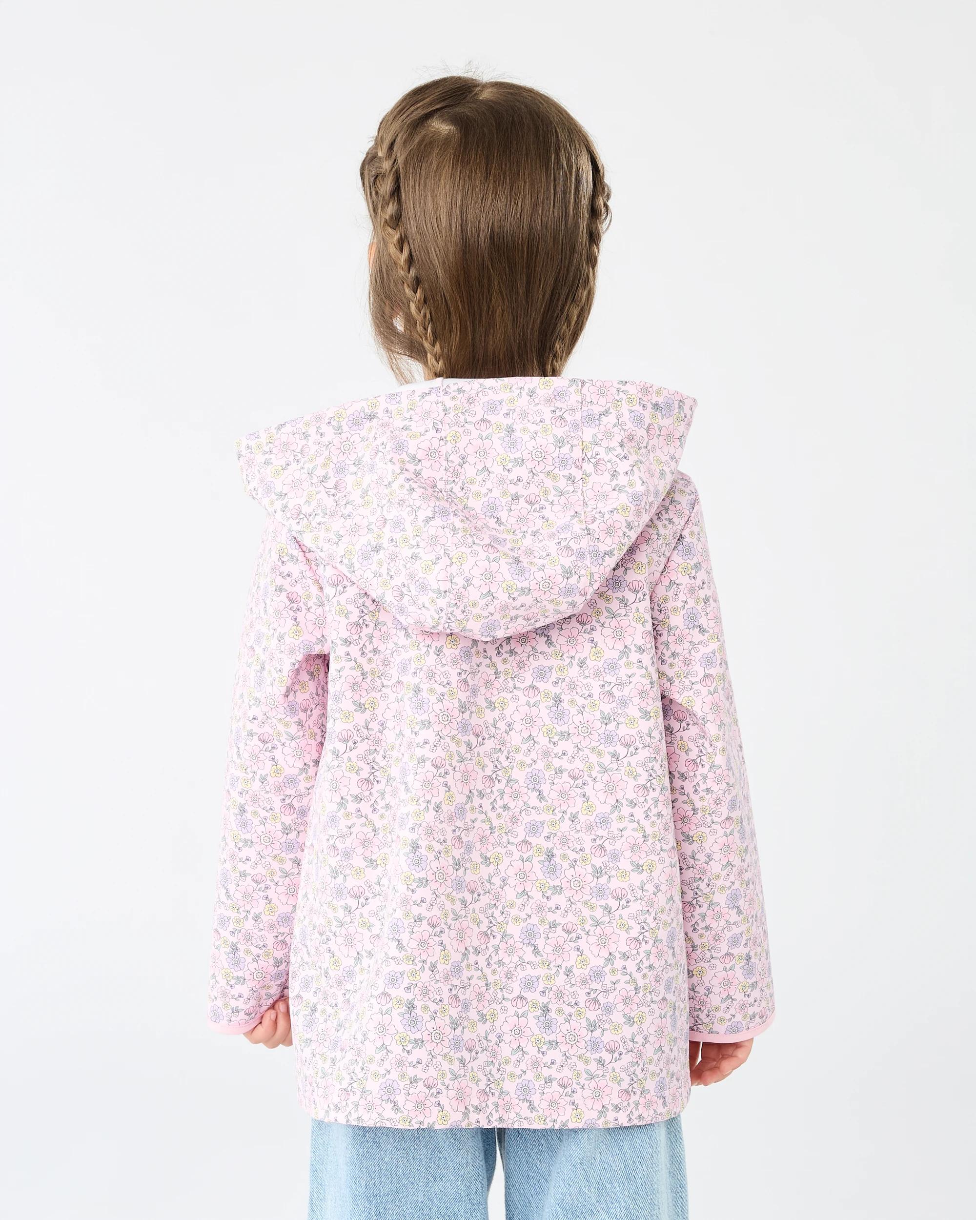 2 Print Rain Jacket Pink Florl, 2 of 8