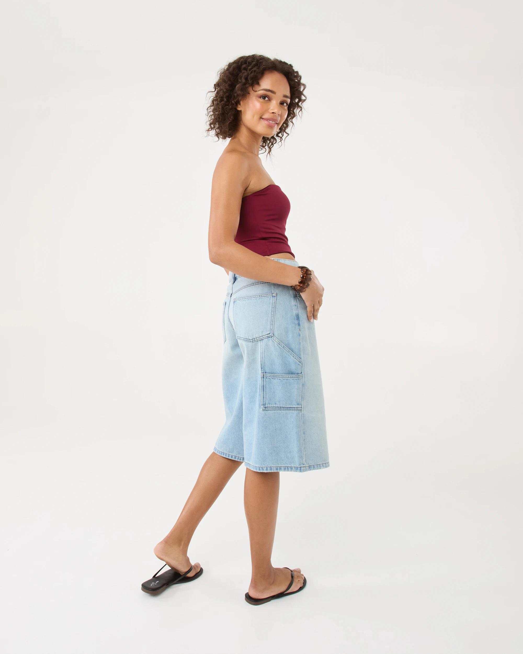 3 Carpenter Jorts Light Wash, 3 of 8