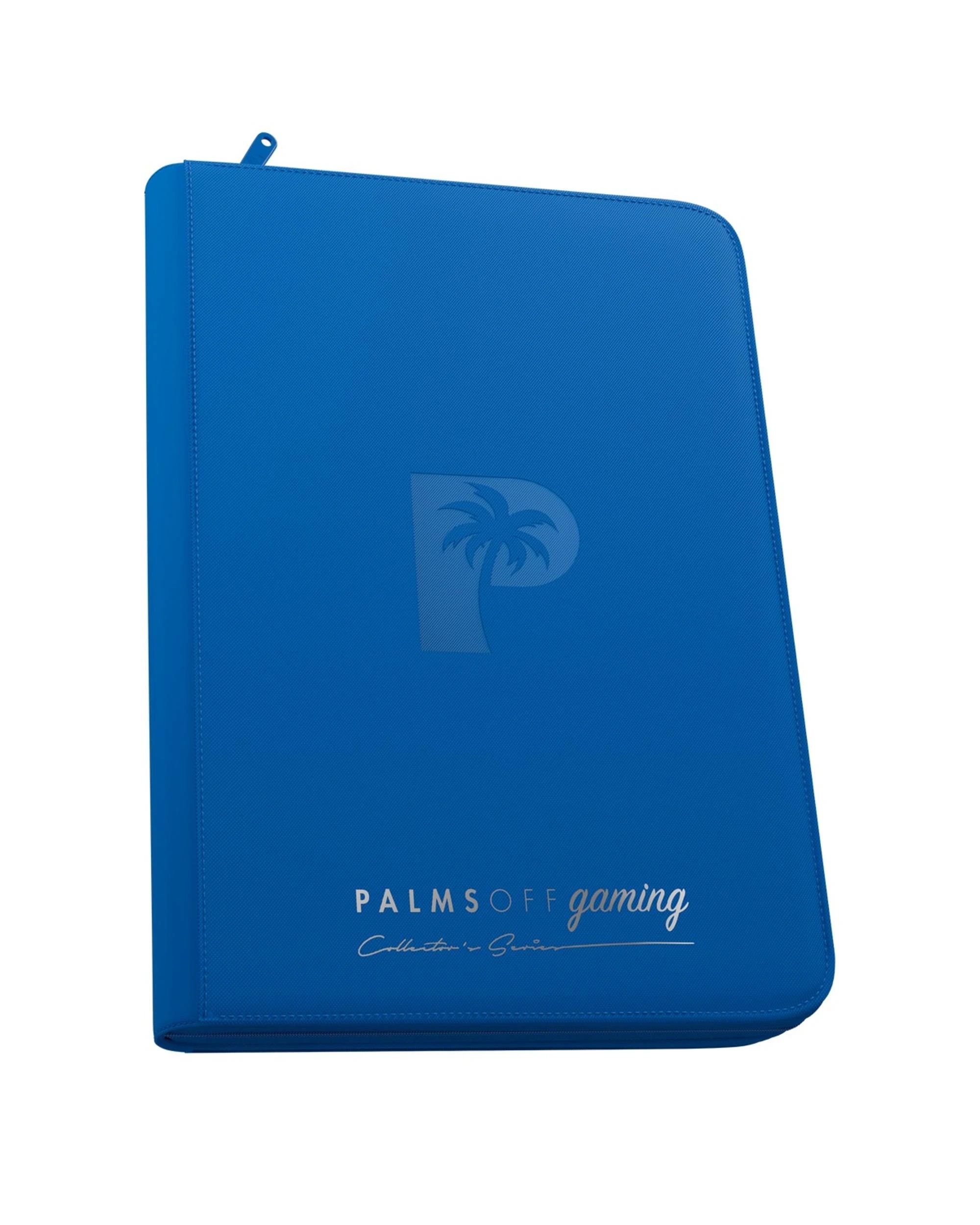 1 Palms Off Gaming Collector's Series 9 Pocket Top Loader 216 Capacity Zip Binder - Blue, 1 of 8