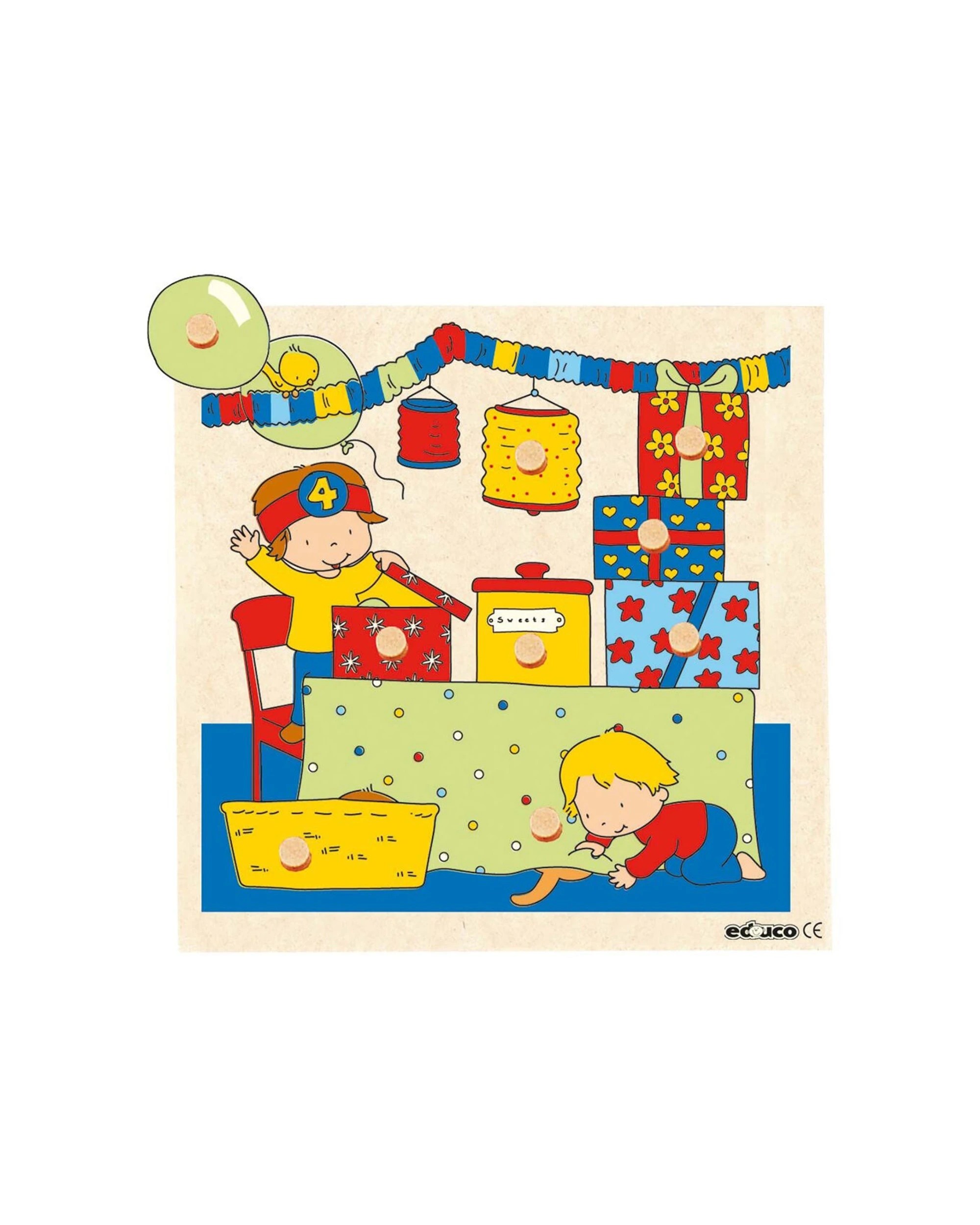 2 EDUCO Surprises Puzzle - Birthday Party - Educational Puzzle - 3 Years - Multi, 2 of 3